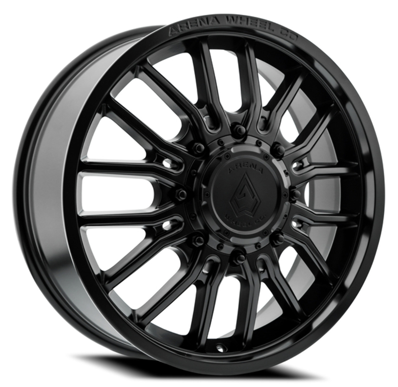 22" Arena Dually Thunder Front Glossy Black 22x8.25 Wheel 8x200 105mm Rim