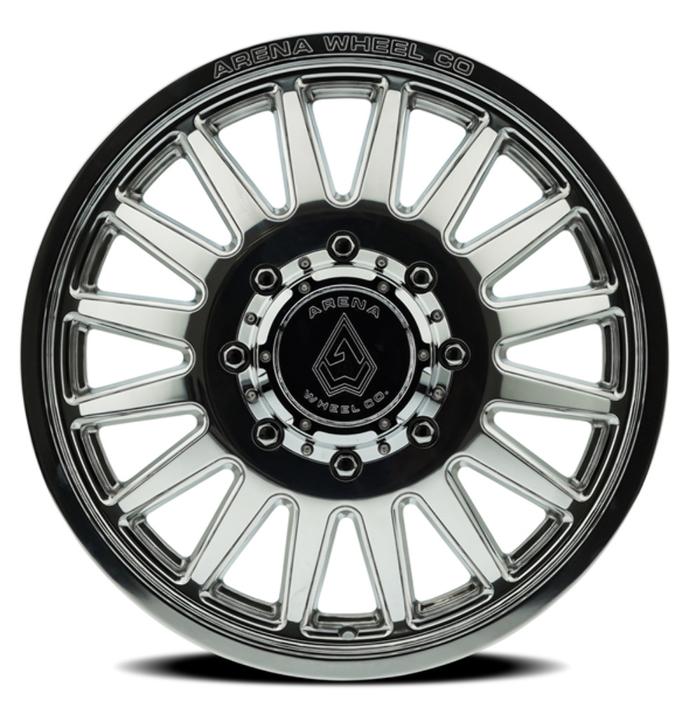 20" Arena Dually Rival Front Milled Polished 20x8.25 Wheel 8x210 105mm Rim
