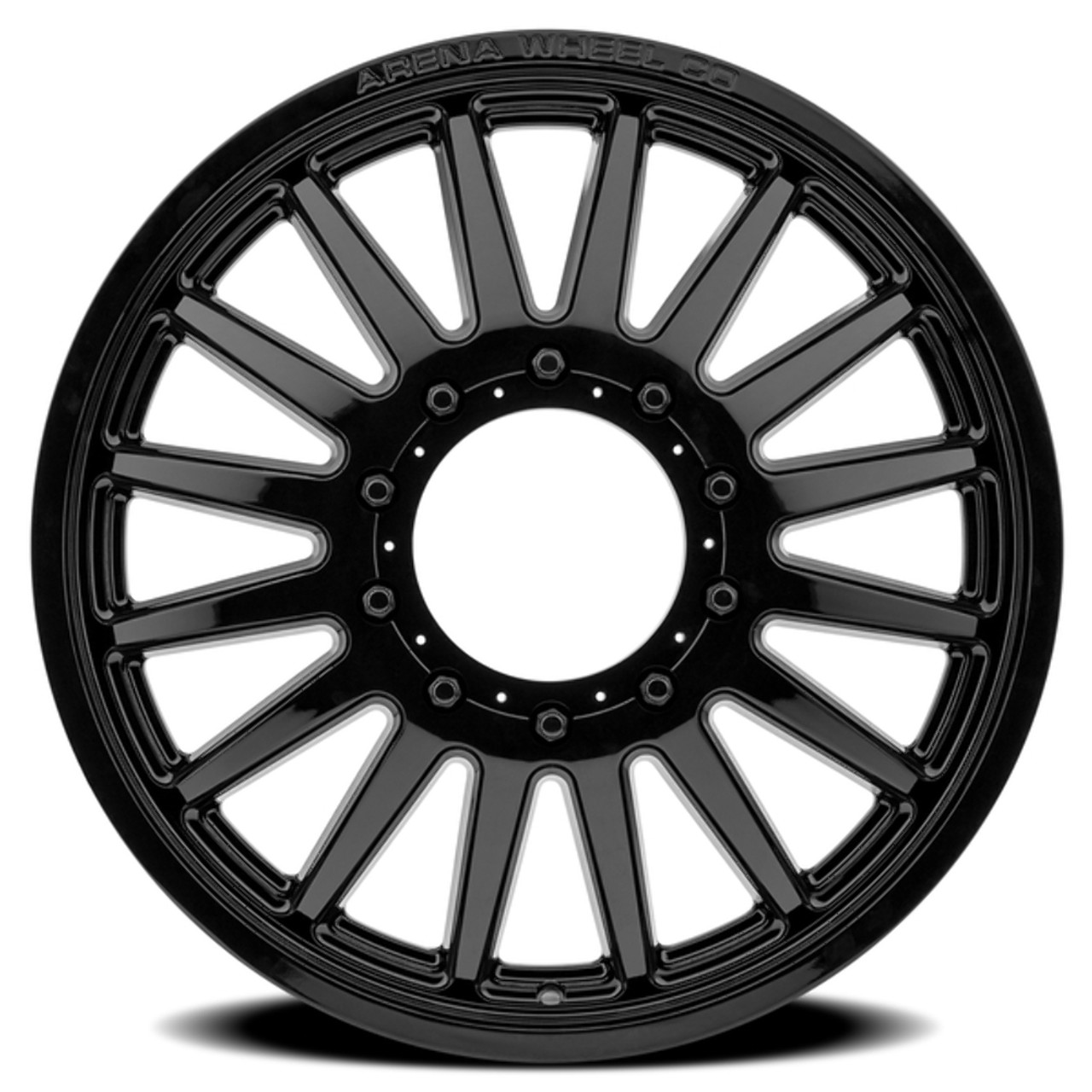 24" Arena Dually Rival Front Glossy Black 24x8.25 Wheel 8x200 105mm Rim