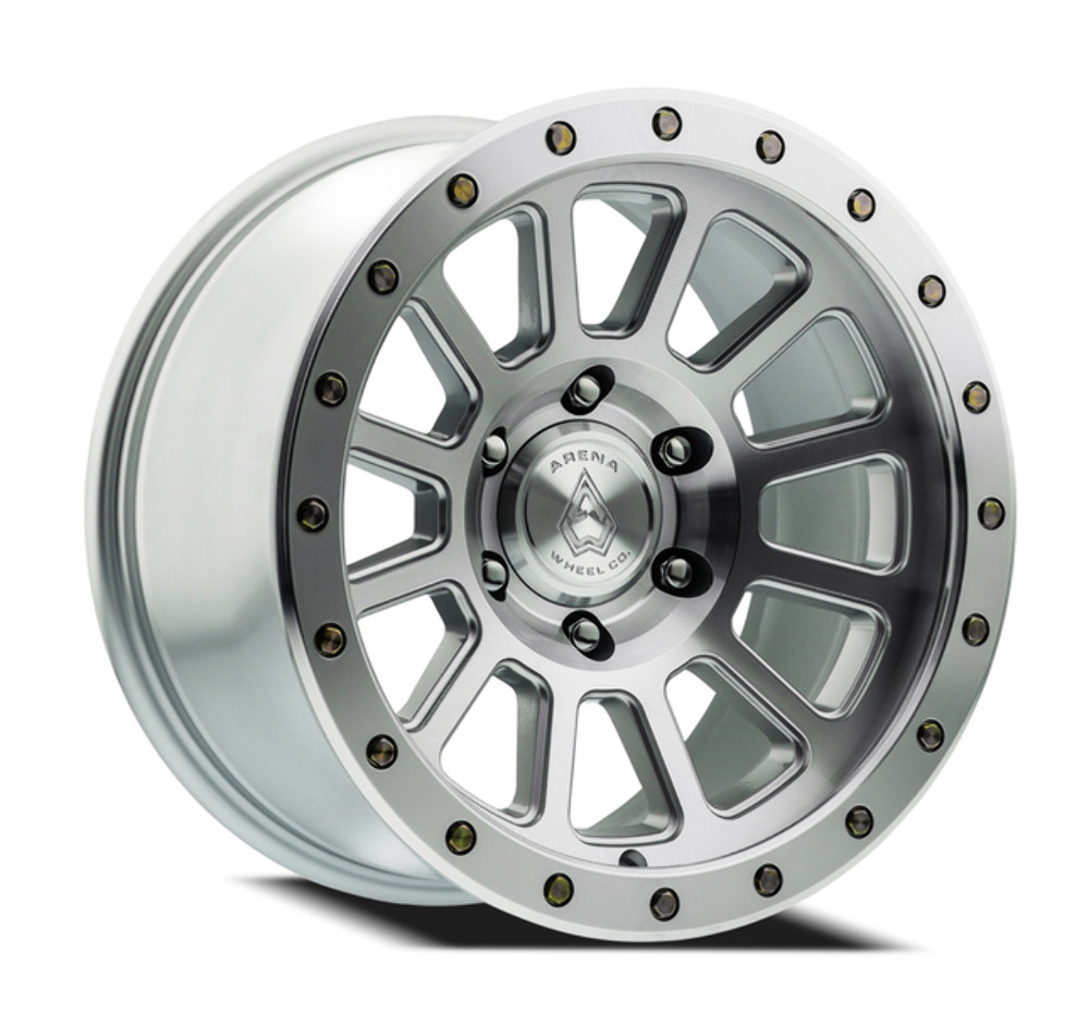 Set 4 20" Arena Ammo 20x9 5x5 0mm Bright Machine Zinc Bolts Wheels Truck Rims