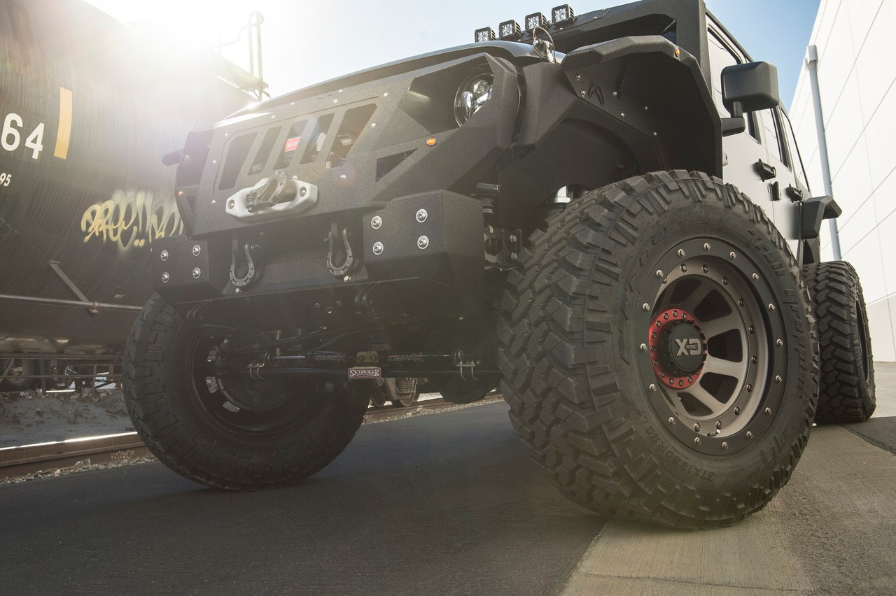XD XD137 FMJ 20x12 5x5 5x5.5 Satin Black Dark Tint Wheel 20" -44mm Lifted Rim