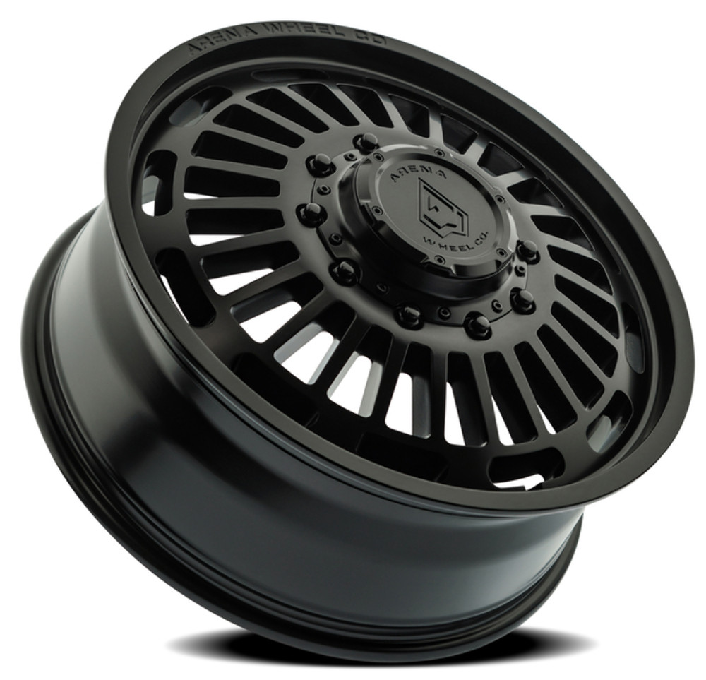 22" Arena Dually Tactic Front Satin Black 22x8.25 Wheel 10x225 105mm Rim