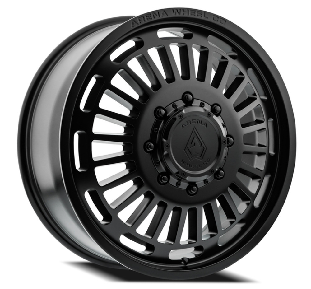 22" Arena Dually Tactic Front Satin Black 22x8.25 Wheel 8x210 105mm Rim