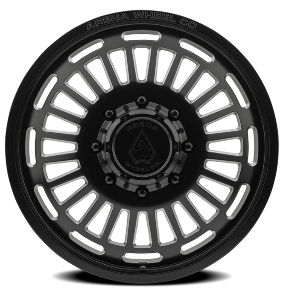 22" Arena Dually Tactic Front Satin Black 22x8.25 Wheel 8x200 105mm Rim