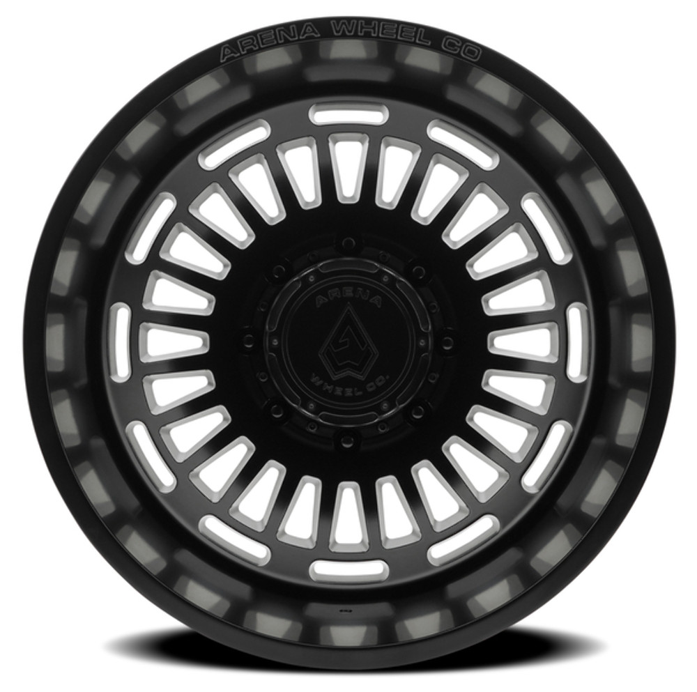 22" Arena Dually Tactic Rear Satin Black 22x8.25 Wheel 8x210 -220mm Rim