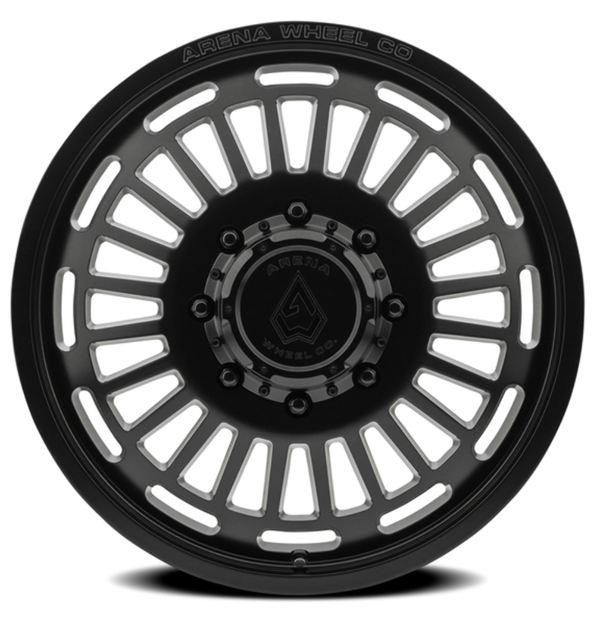 20" Arena Dually Tactic Front Satin Black 20x8.25 Wheel 8x200 105mm Rim