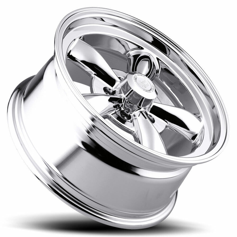 Set 4 15" Vision 141 Legend 5 Chrome 15x7 Wheels 5x4.75 (5x120.65) -7mm Rims