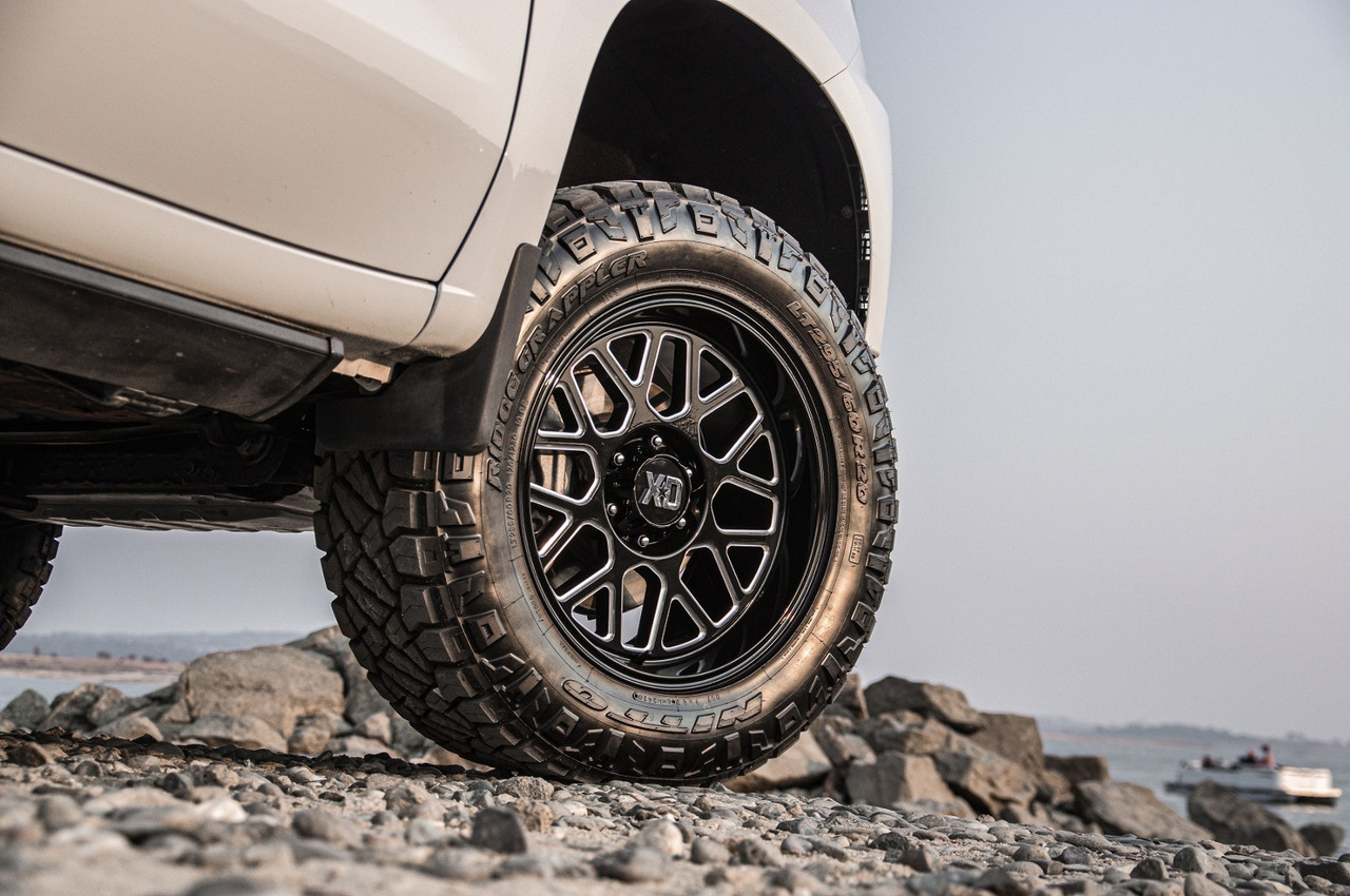 XD XD849 Grenade 2 22x12 6x5.5 Gloss Black Milled Wheel 22" -44mm Rim