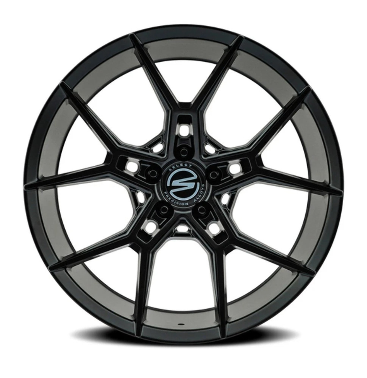 Set 4 20" Select Alpine Satin Black 20x9 Wheels 5x120 38mm Rims