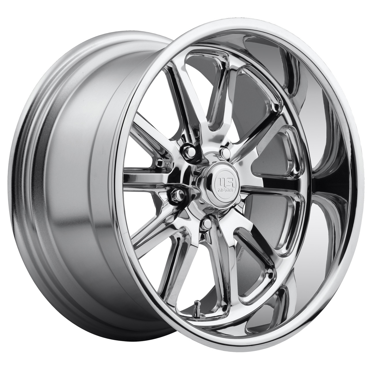Set 4 18" US Mag 1PC U110 RAMBLER Chrome Plated 18x7 Wheels 5x5  1mm Rims