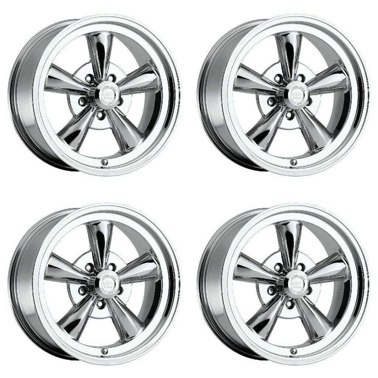 Set 4 15" Vision American Muscle 141H Legend Chrome Wheels 15x8 5x5.5 0mm Rims Set 4 15" Vision American Muscle 141H Legend Chrome Wheels 15x8 5x5.5 0mm Rims