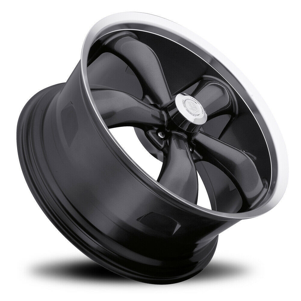 Set 4 18" Vision 142 Legend 5 Gunmetal Machined Lip 18x8.5 Wheels 5x4.75 (5x120.65) 20mm Rims