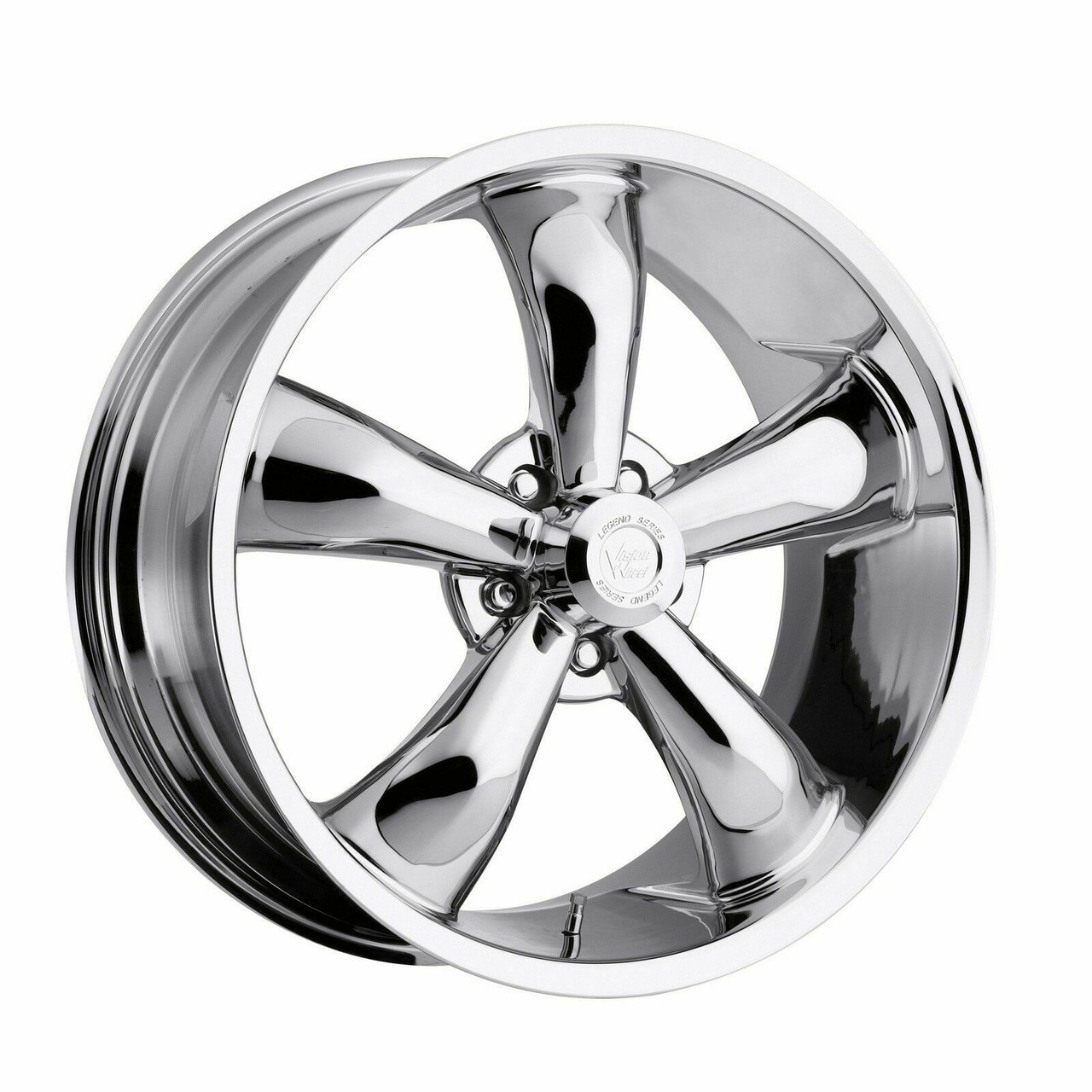 Set 4 18" Vision American Muscle 142 Legend Chrome Wheels 18x8.5 5x4.5 Rims -6mm