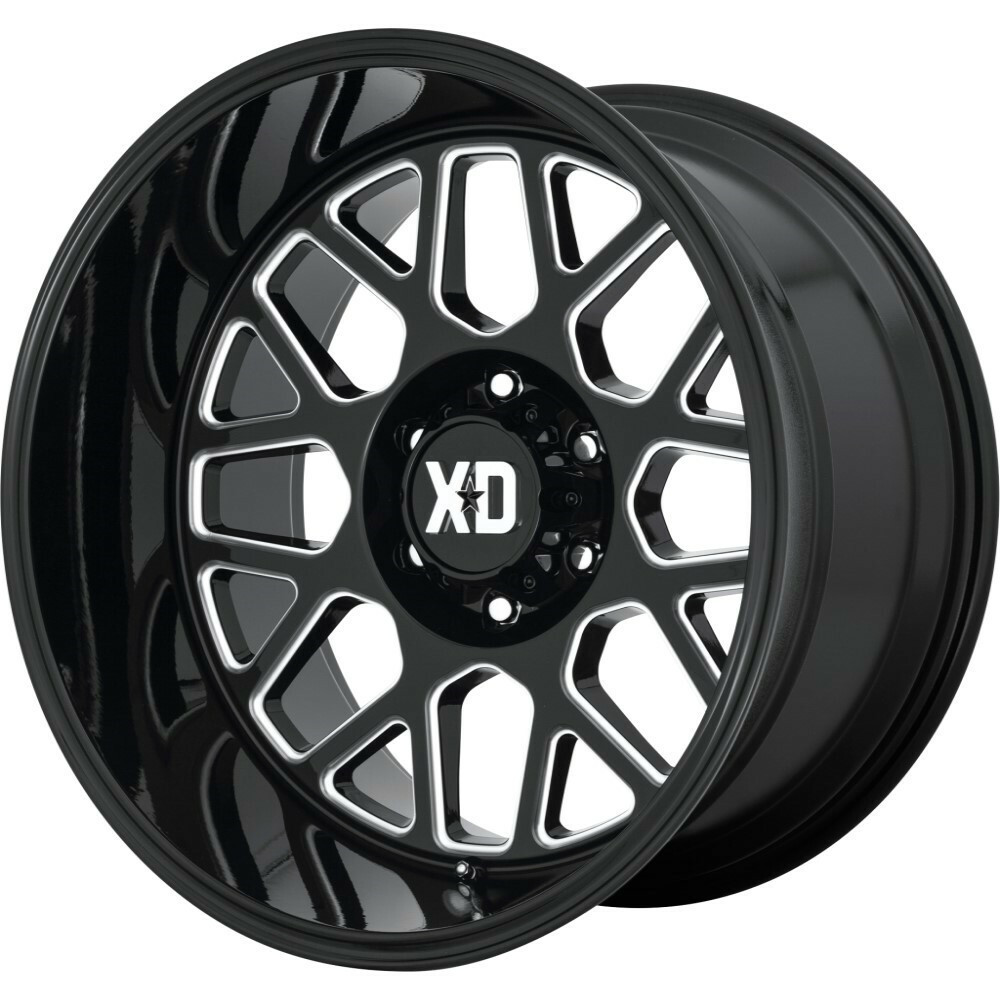XD XD849 Grenade 2 18x9 8x170 Gloss Black Milled Wheel 18" 18mm Rim