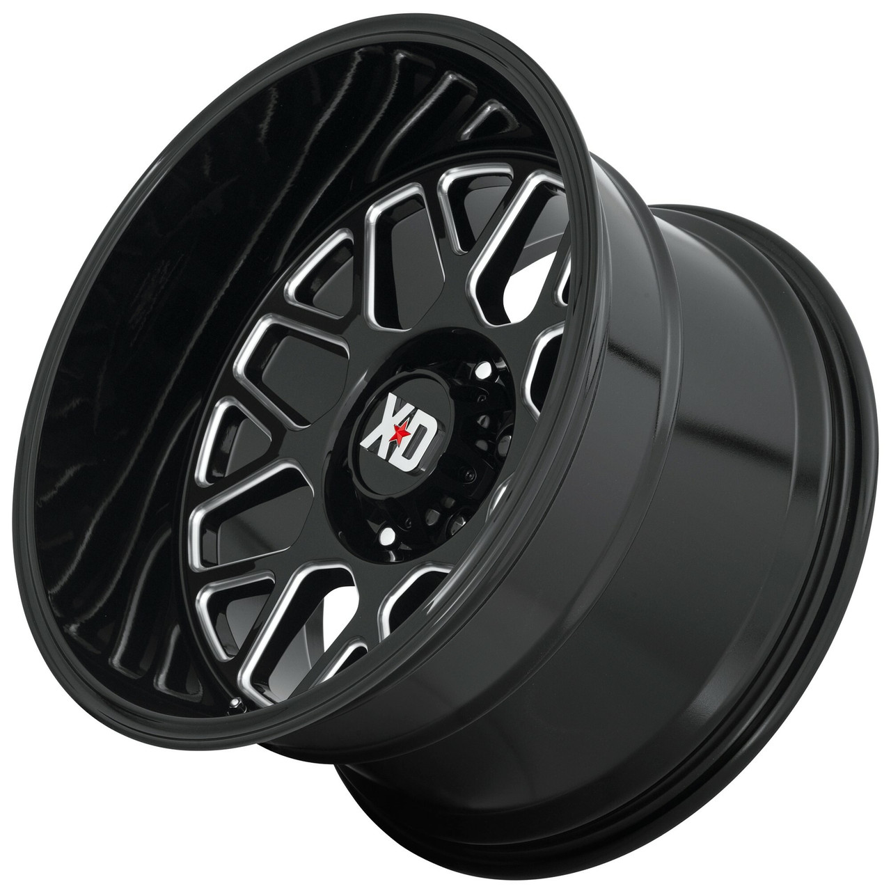 XD XD849 Grenade 2 18x9 8x170 Gloss Black Milled Wheel 18" 18mm Rim