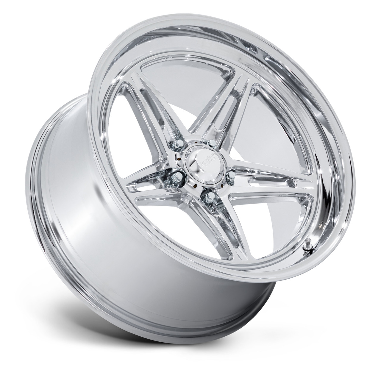 Set 4 18" American Racing Vintage VN514 Groove Chrome 18x10 Wheels 5x5 12mm Rims