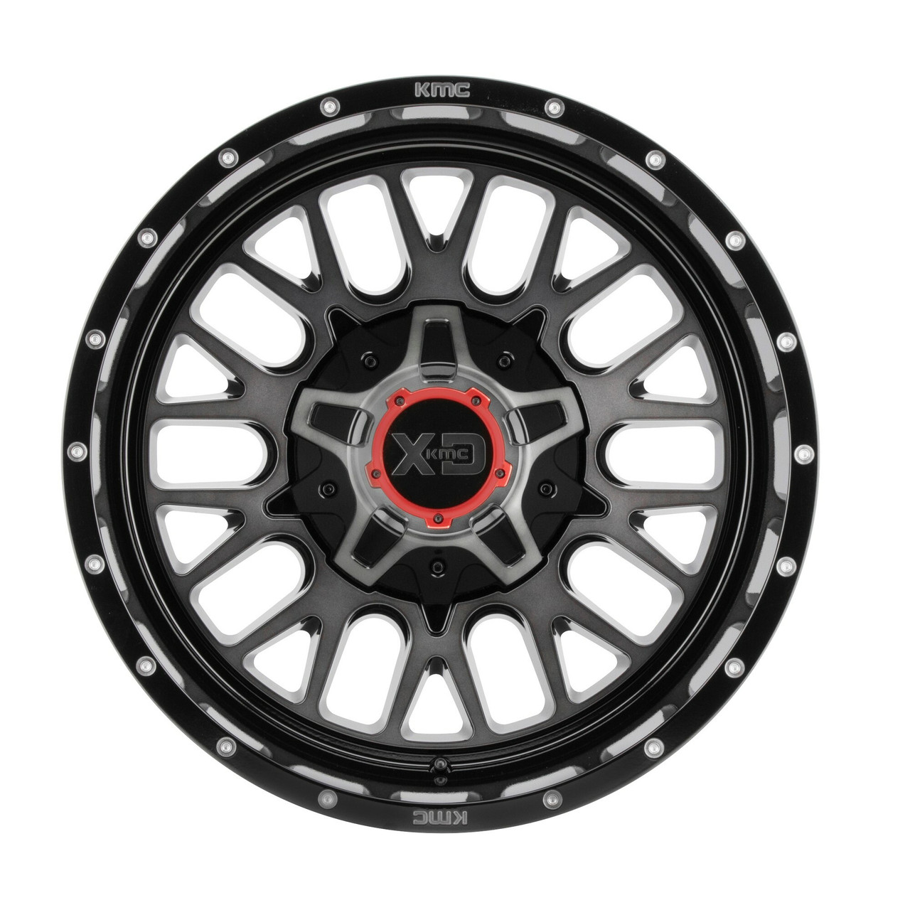 XD XD842 Snare 20x9 8x180 Gloss Black Gray Tint Wheel 20" 18mm Rim