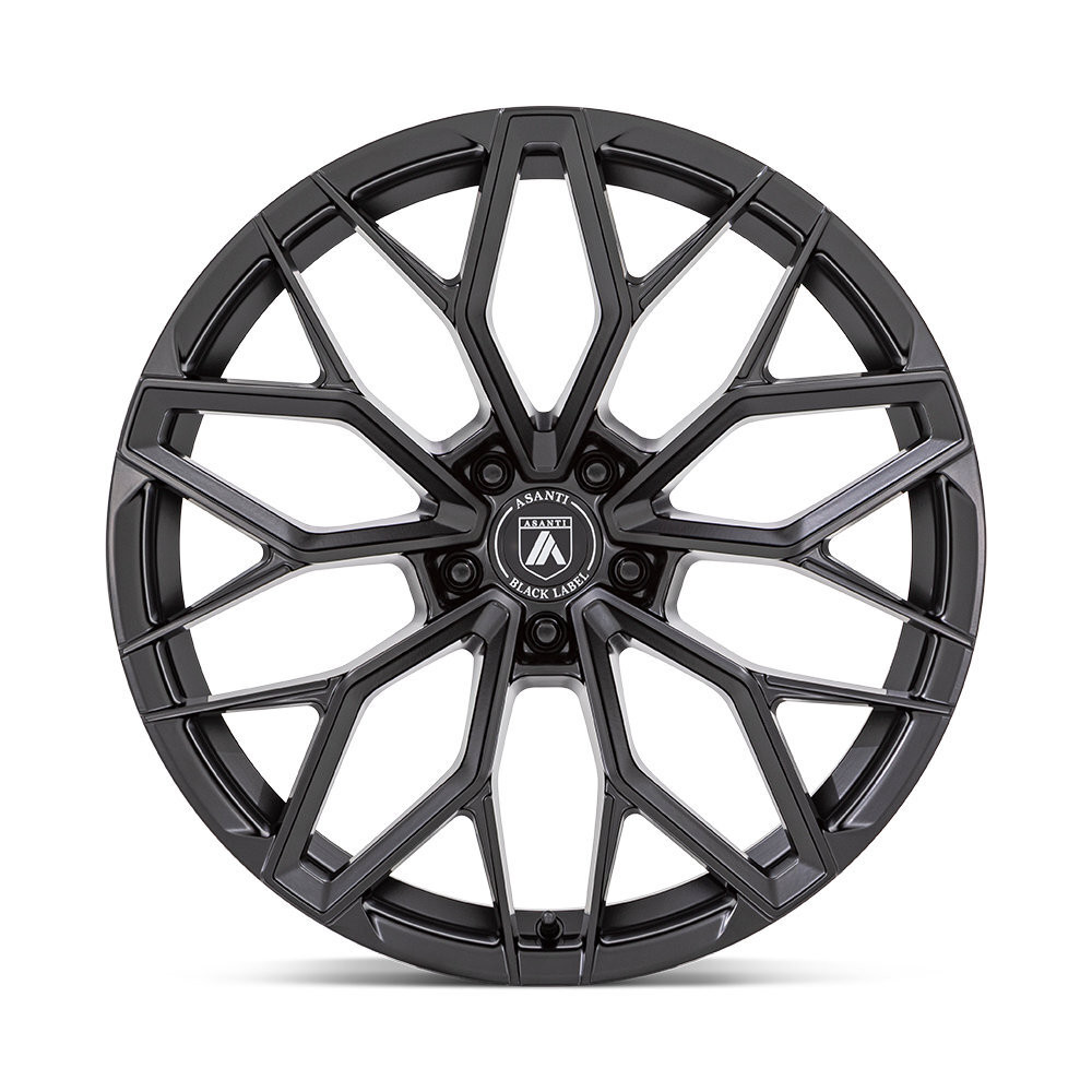 Set 4 22" Asanti Black AB039 Mogul 5 Satin Black 22x10.5 Wheels 5x112 38mm Rims