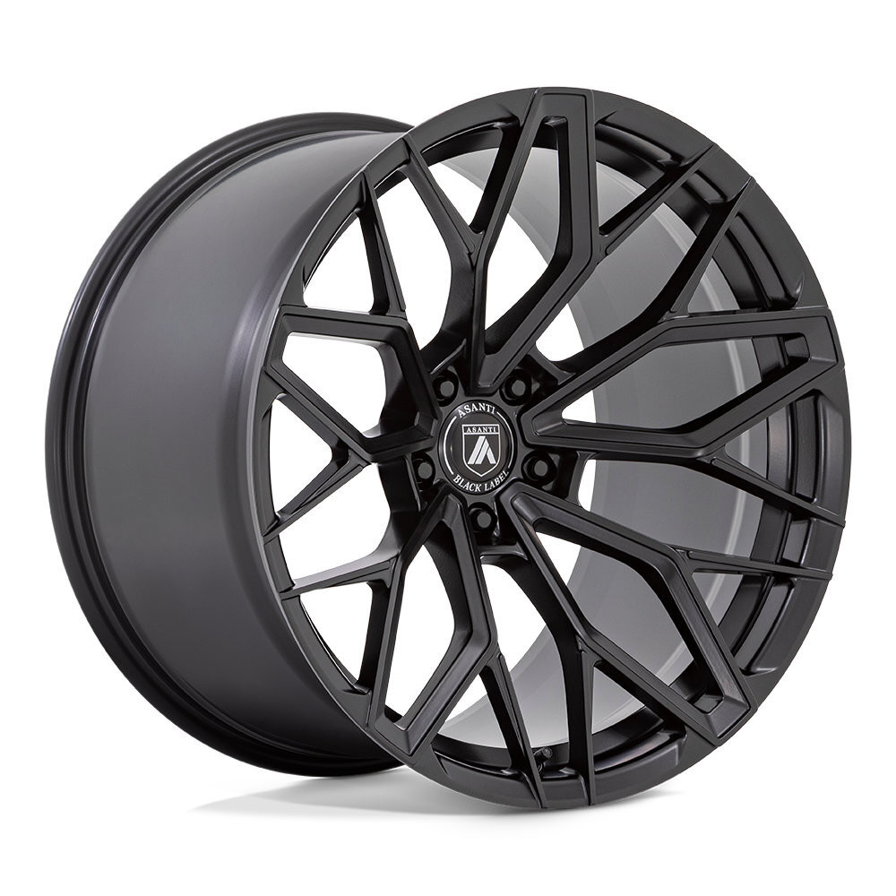 Set 4 20" Asanti Black AB039 Mogul 5 Satin Black 20x9 Wheels 5x112 27mm Rims