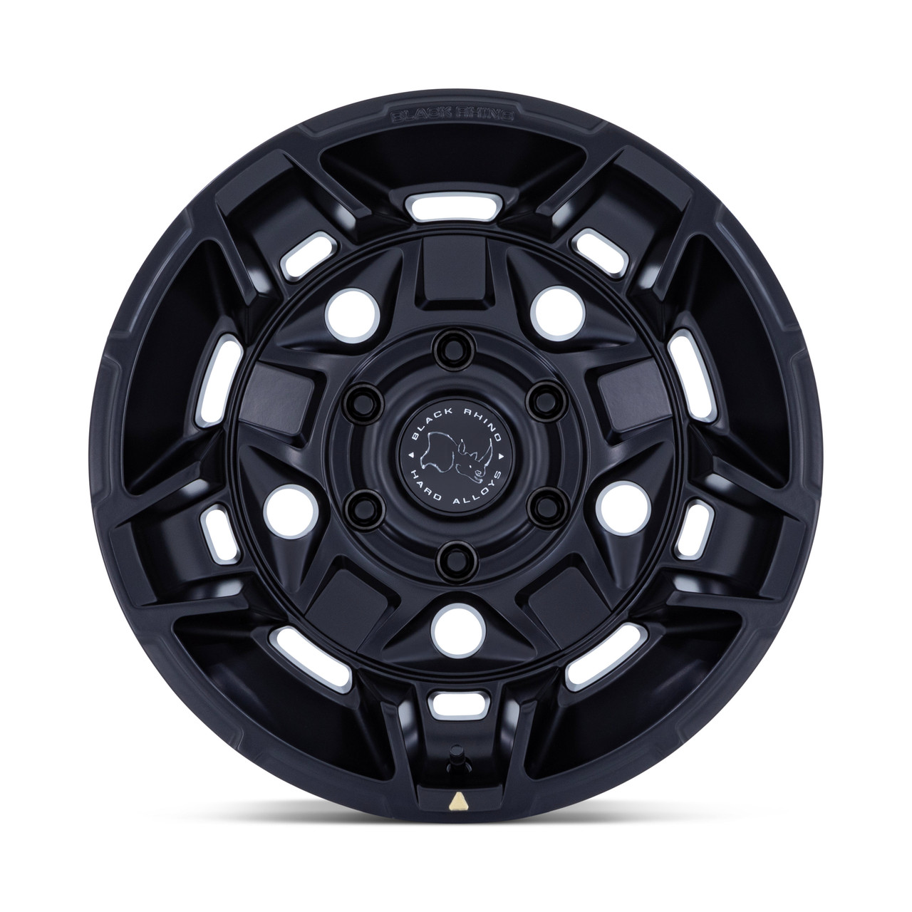 Set 4 17" Black Rhino Hard Alloys BR028 Guard Matte Black 17x8.5 6x5.5 25mm Rims