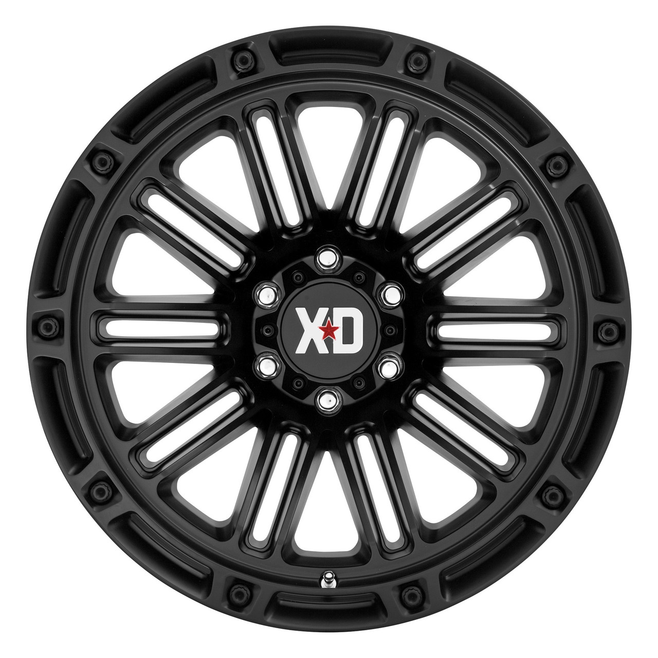 20" XD XD846 Double Deuce 20x10 Satin Black 6x5.5 Wheel -18mm Rim 20" XD XD846 Double Deuce 20x10 Satin Black 6x5.5 Wheel -18mm Rim