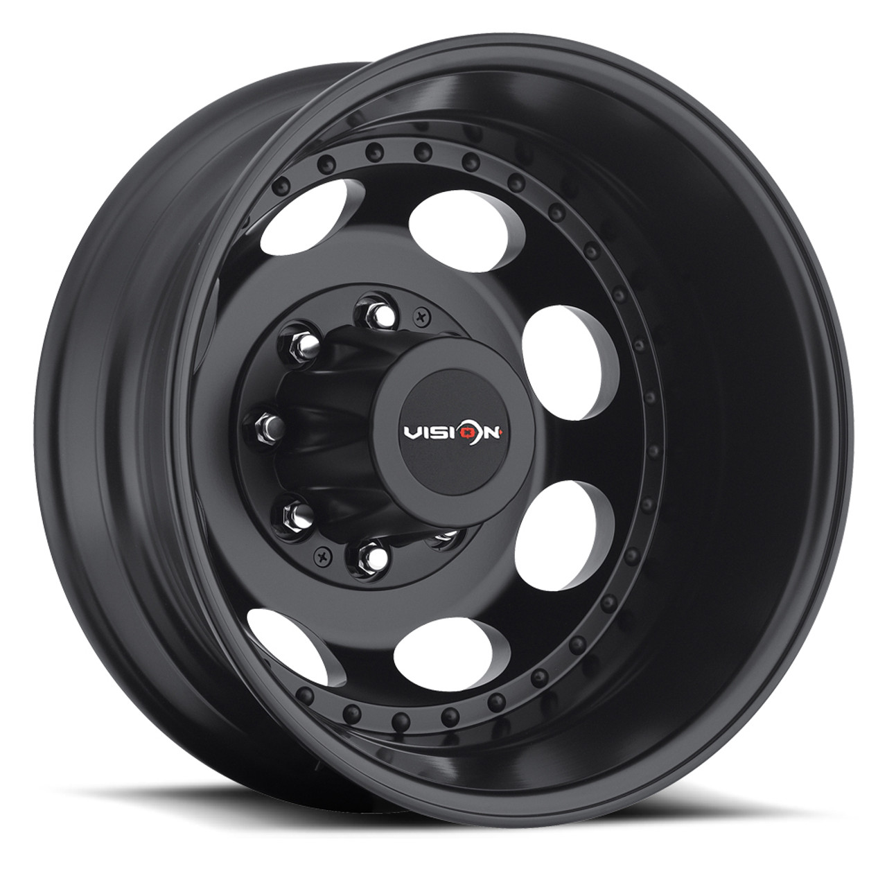 19.5" Vision HD 181Z Van Dually Matte Black Wheel 19.5x6.75 8x200 Rim -143mm