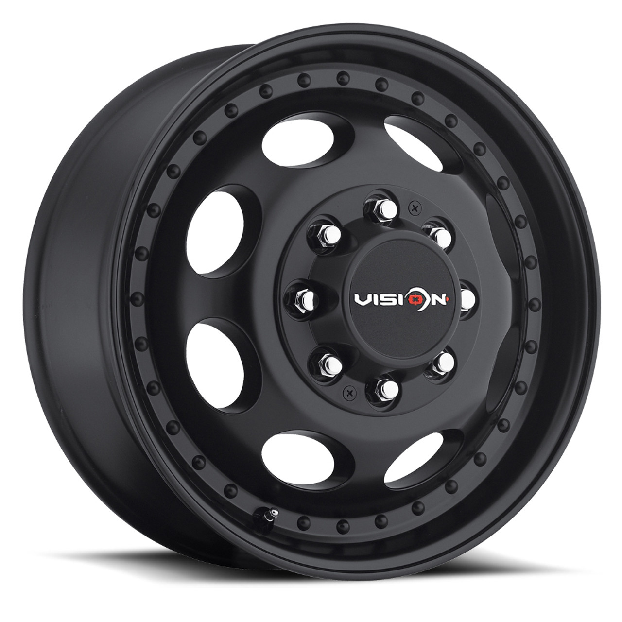 19.5" Vision HD 181Z Van Dually Matte Black Wheel 19.5x6.75 8x6.5 Rim 102mm