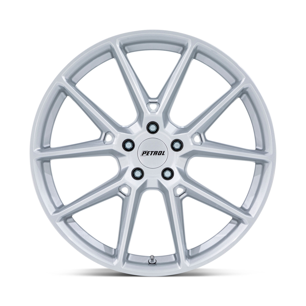 Set 4 20" Petrol PE002 P1E Gloss Silver 20x8.5 Wheels 5x115 40mm Rims