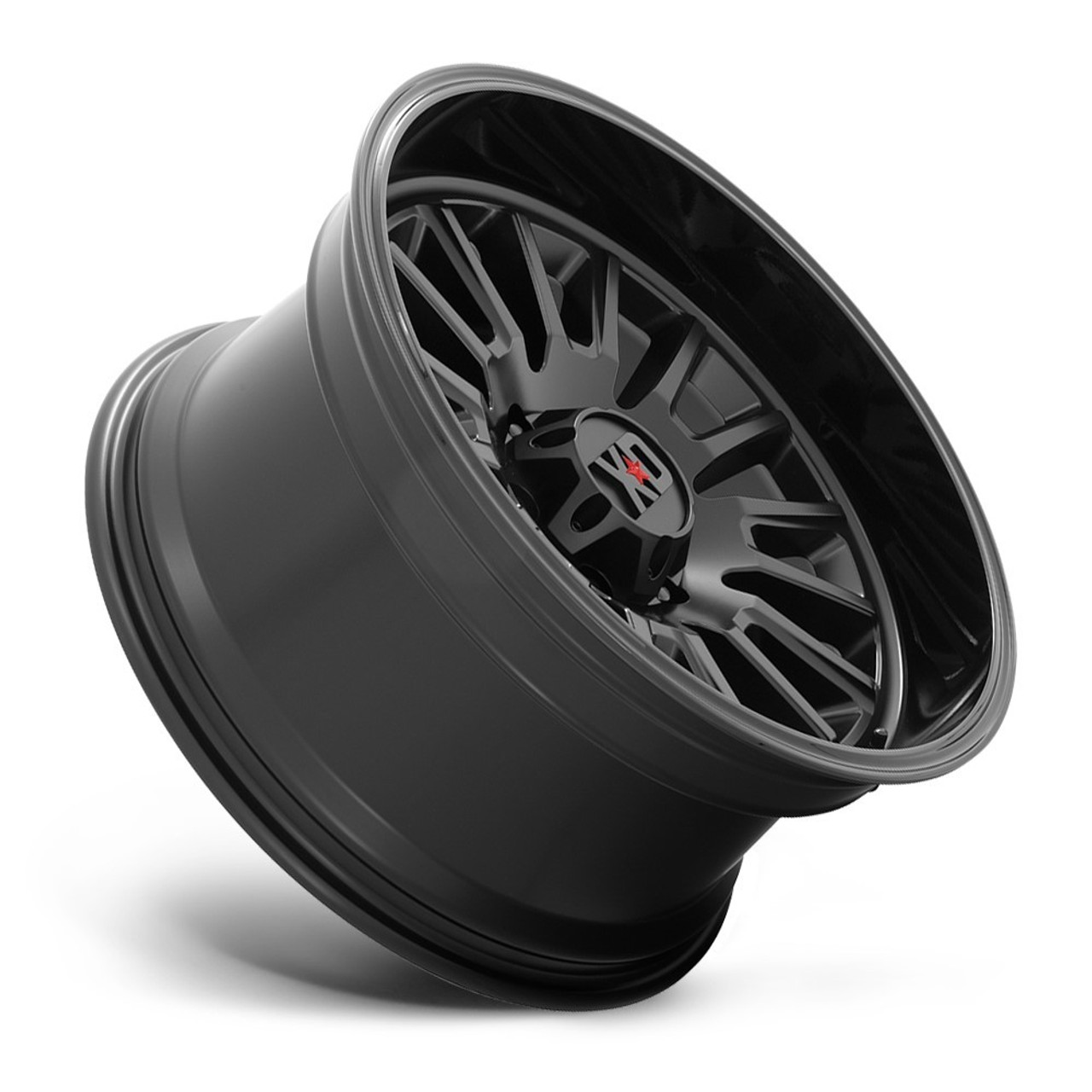 XD XD864 Rover 20x10 6x135 Satin Black With Gloss Black Lip Wheel 20" -18mm Rim