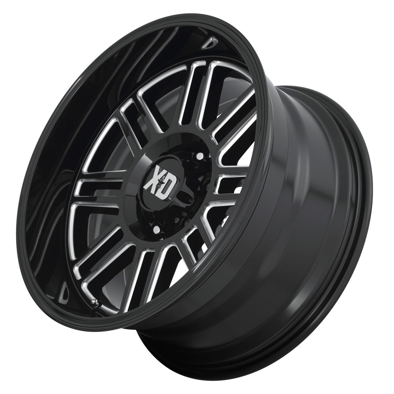 Set 4 XD XD850 Cage 20x10 6x5.5 Gloss Black Milled Wheels 20" -18mm Rims