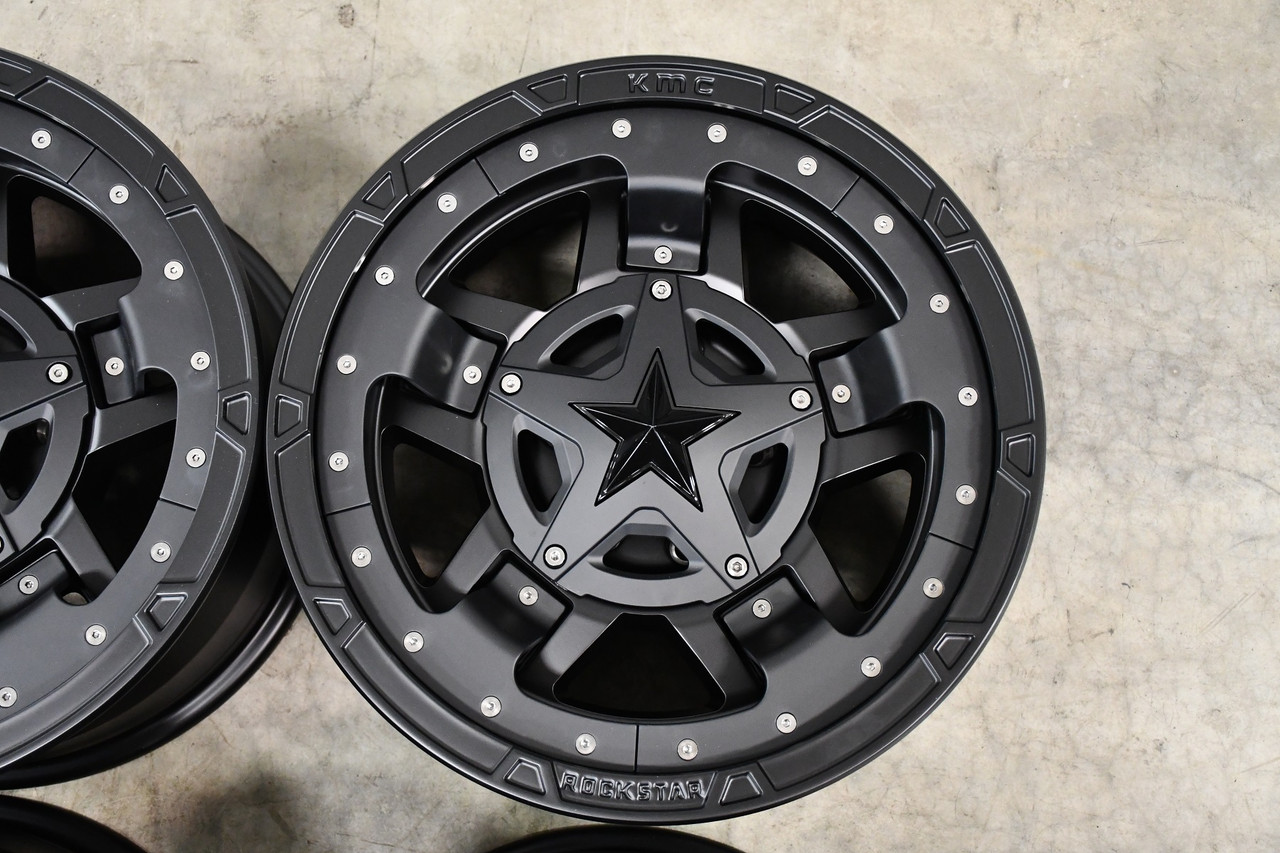 XD XD827 Rockstar III 20x10 5x5 5x5.5 Matte Black 20" -24mm For Jeep Dodge Ram
