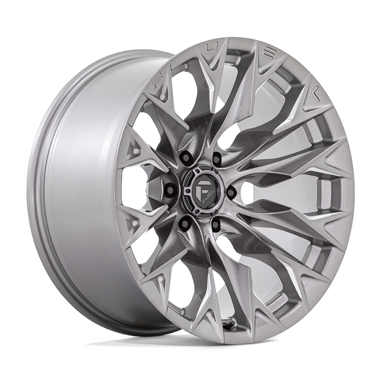Set 4 Fuel D806 Flame 20x9 6x135 Platinum Wheels 20" 20mm Rims
