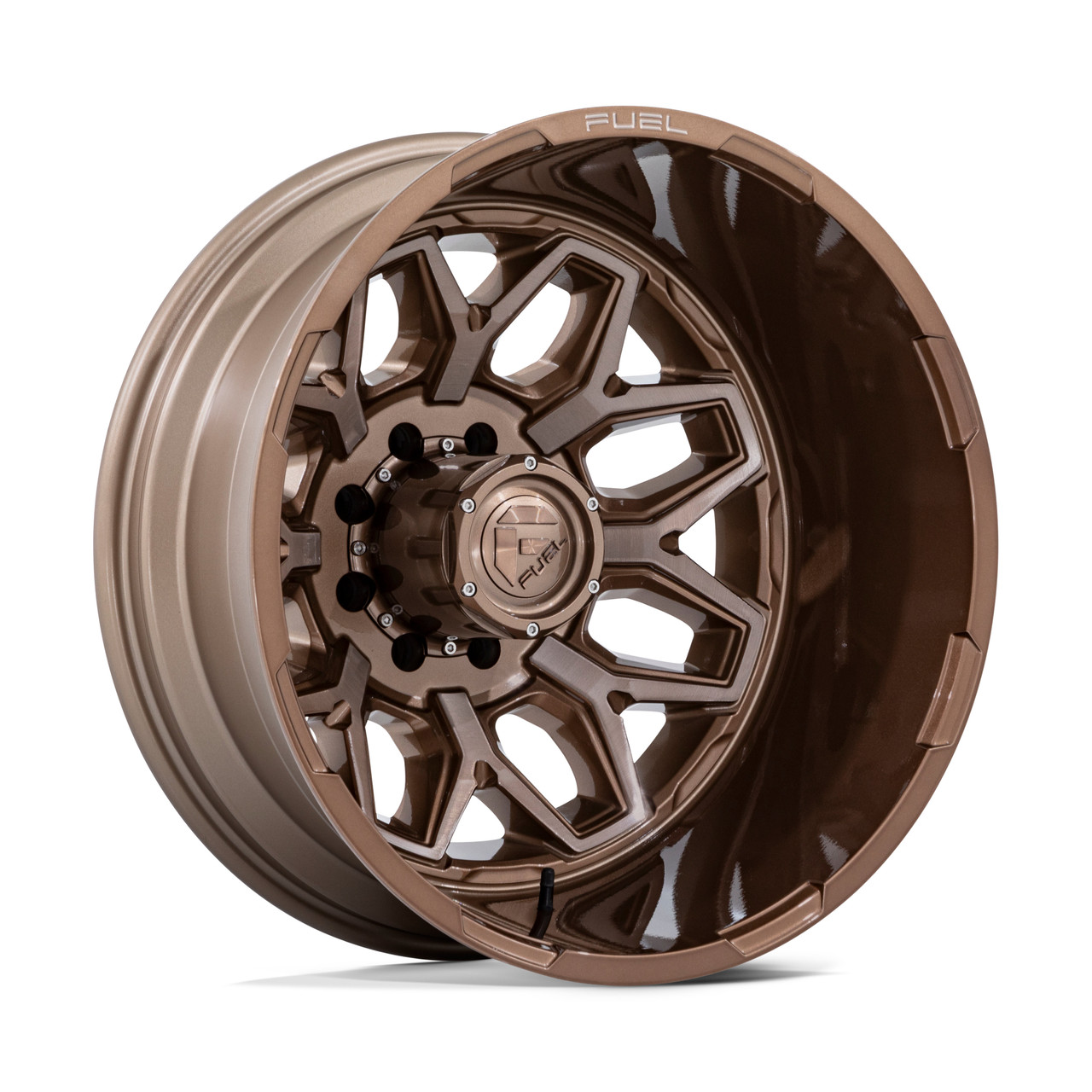 22" Fuel D876 Flux Dually Platinum Bronze 22x8.25 Wheel 8x200 -227mm Rear Rim