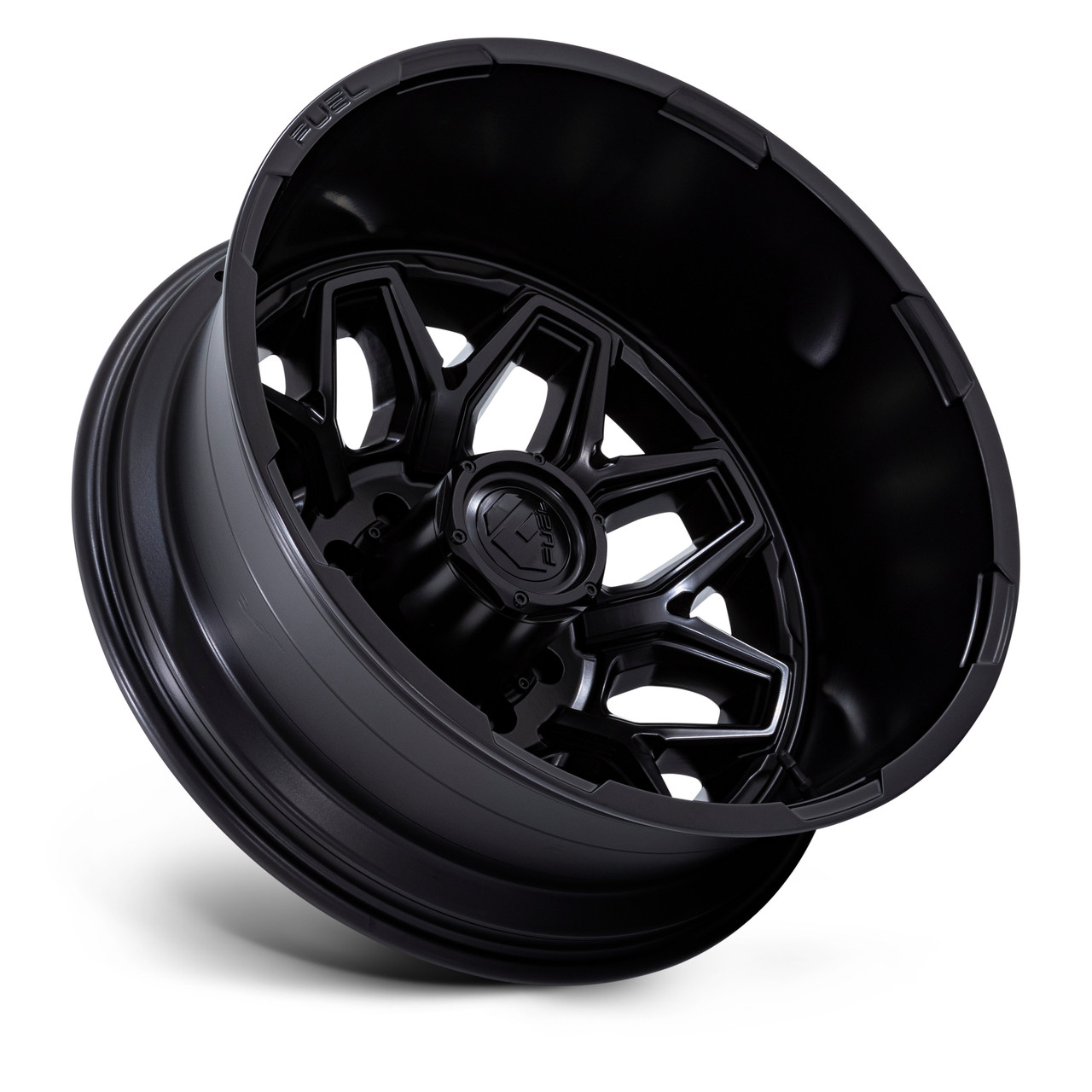 20" Fuel 1PC D871 Flux Dually Blackout 20x8.25 Wheel 8x6.5 -246mm Rear Truck Rim