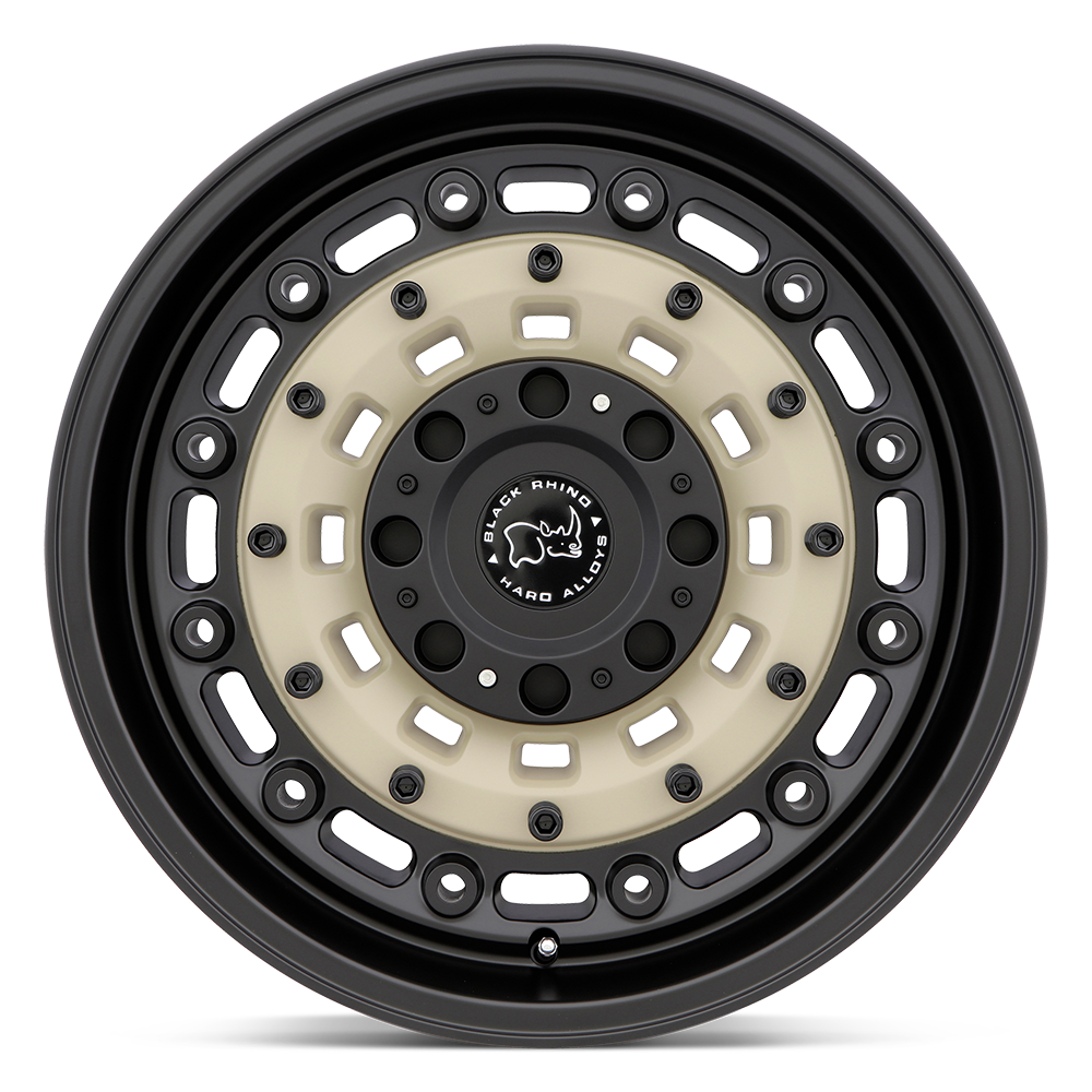 Set 4 Black Rhino Arsenal 16x8 6x5.5 Sand On Black Wheels 16" -10mm Rims