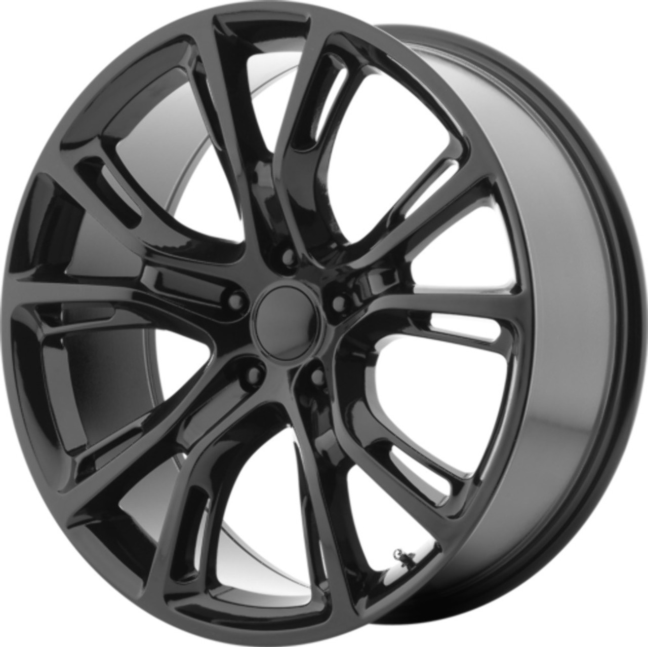 Set 4 Performance Replicas PR137 17x8 5x5 Gloss Black Wheels 17" 34mm Rims