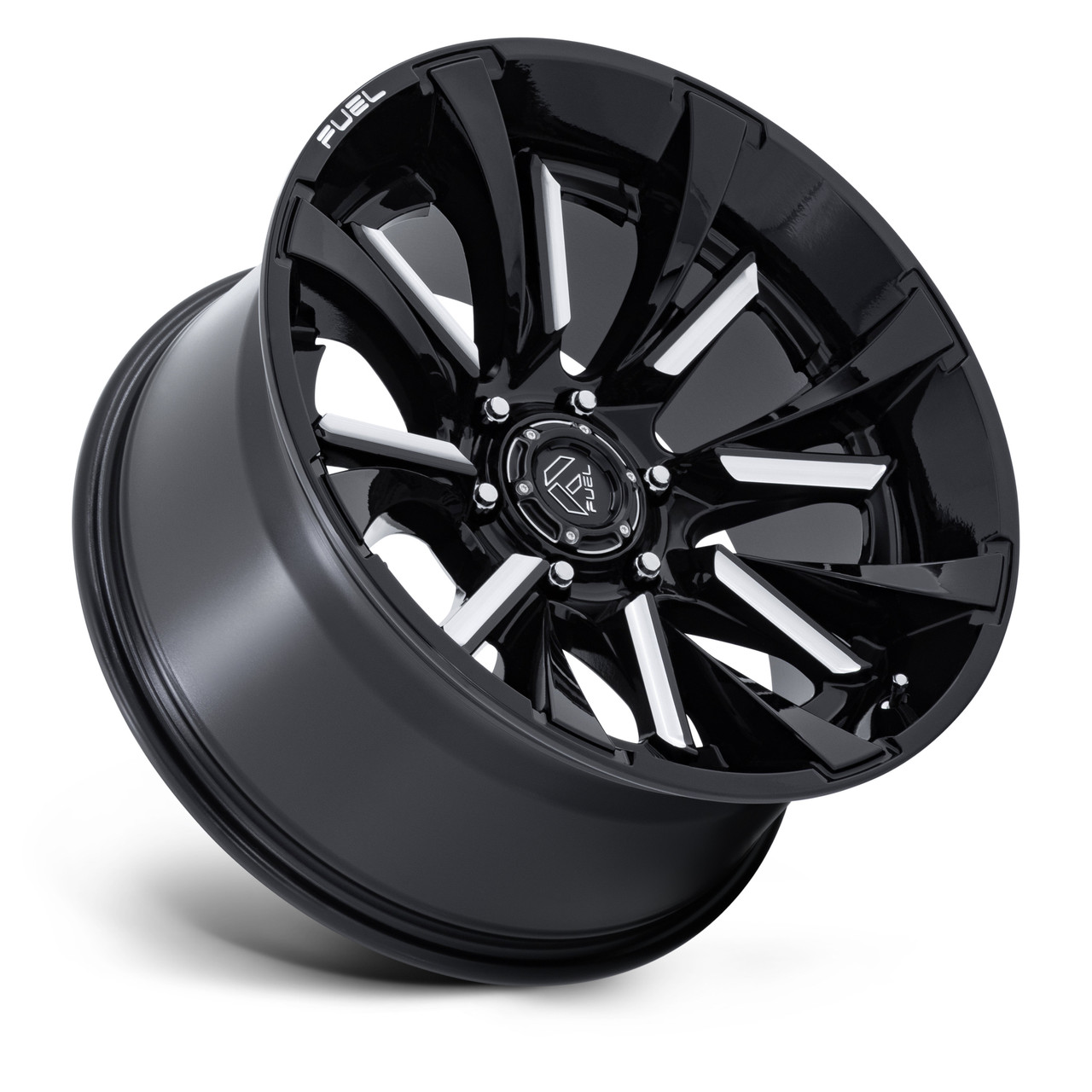 Set 4 22" Fuel FC895 Tantrum Gloss Black Milled 22x10 Wheels 6x5.5 -18mm Rims
