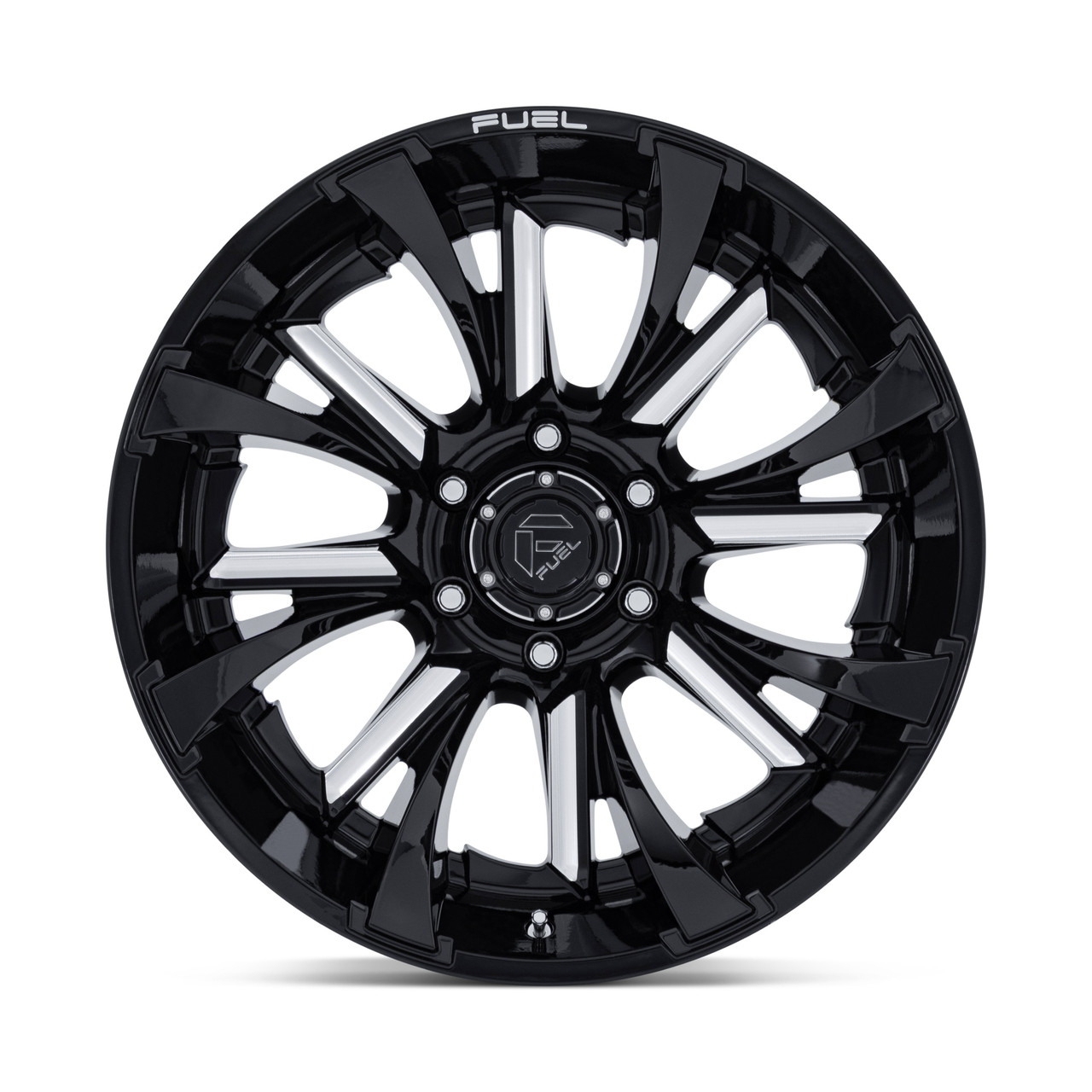 Set 4 20" Fuel FC895 Tantrum Gloss Black Milled 20x9 Wheels 6x5.5 20mm SUV Rims