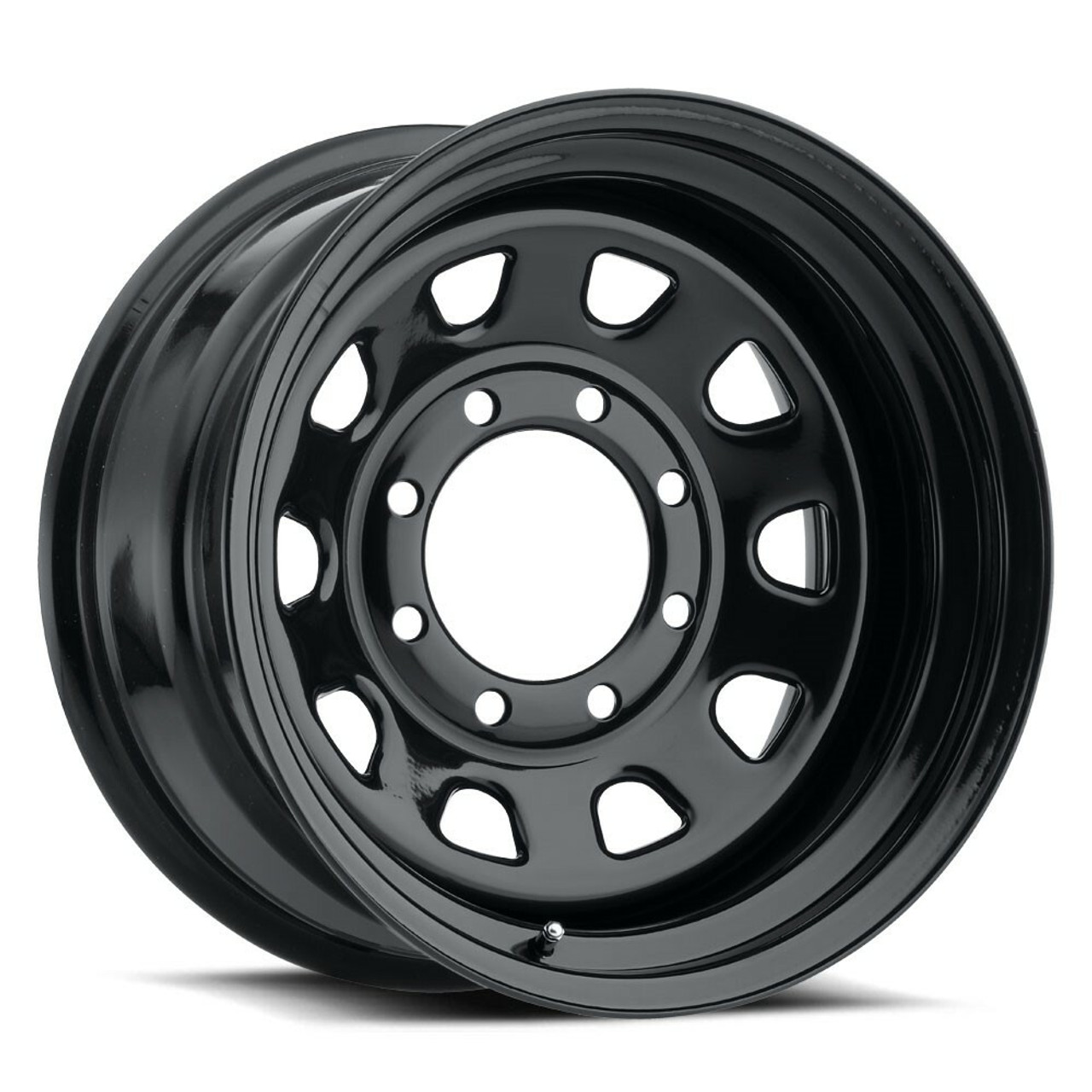 Set 4 16" Vision HD 84H D Window Gloss Black Wheels 16x8 5x5 (5x127) Rims -12mm
