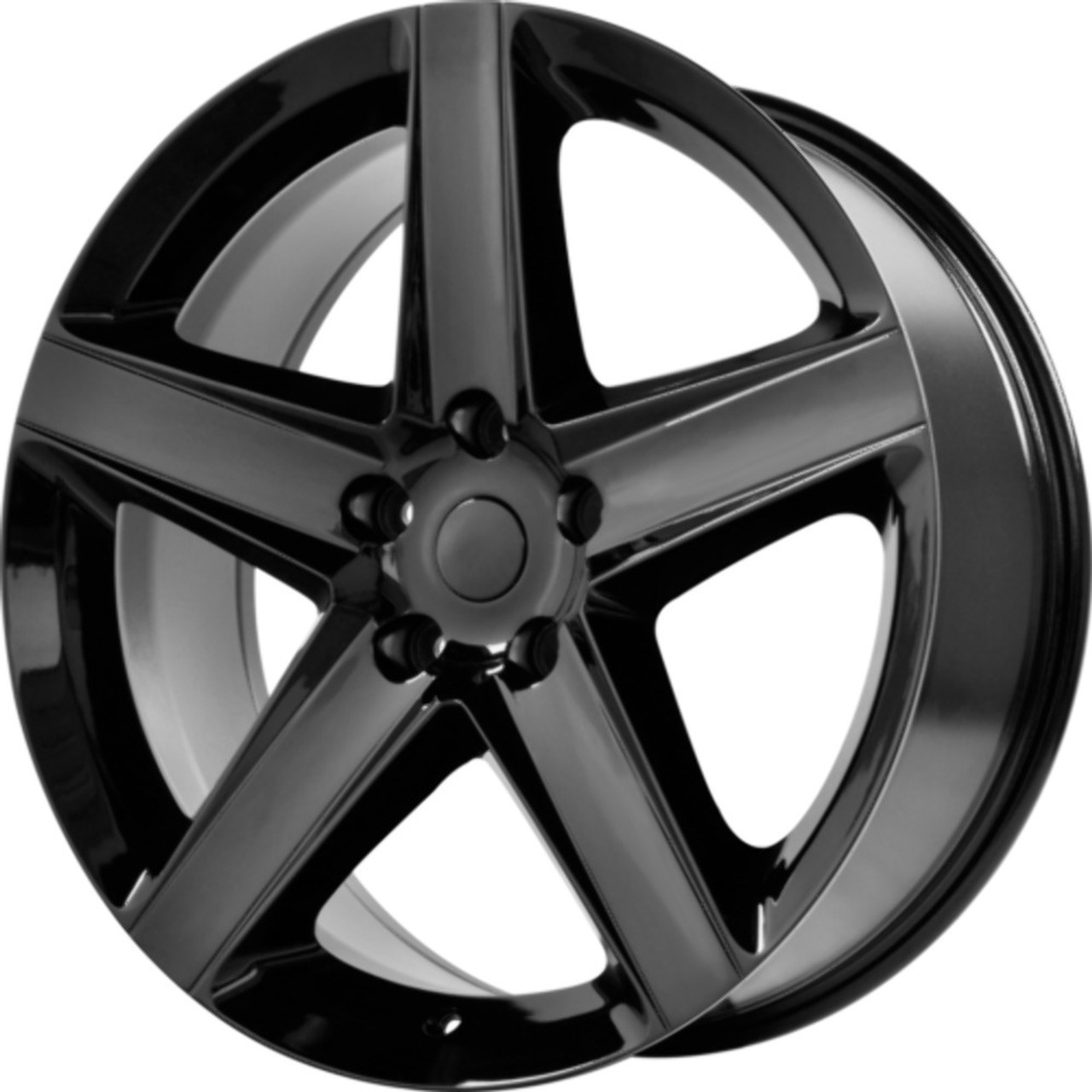 Set 4 Performance Replicas PR129 20x9 5x5 Gloss Black Wheels 20" 34mm Rims