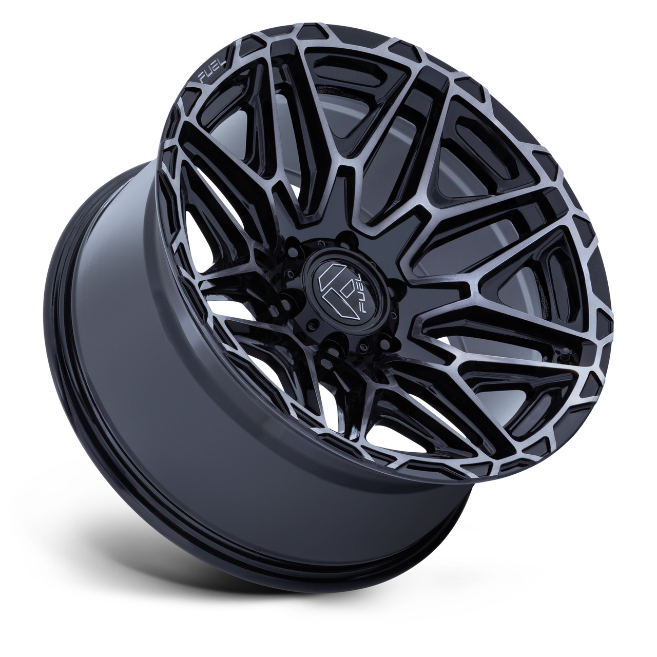 20" Fuel FC885 Injector Gloss Black Machined-FC DDT 20x10 Wheel 6x135 -18mm Rim