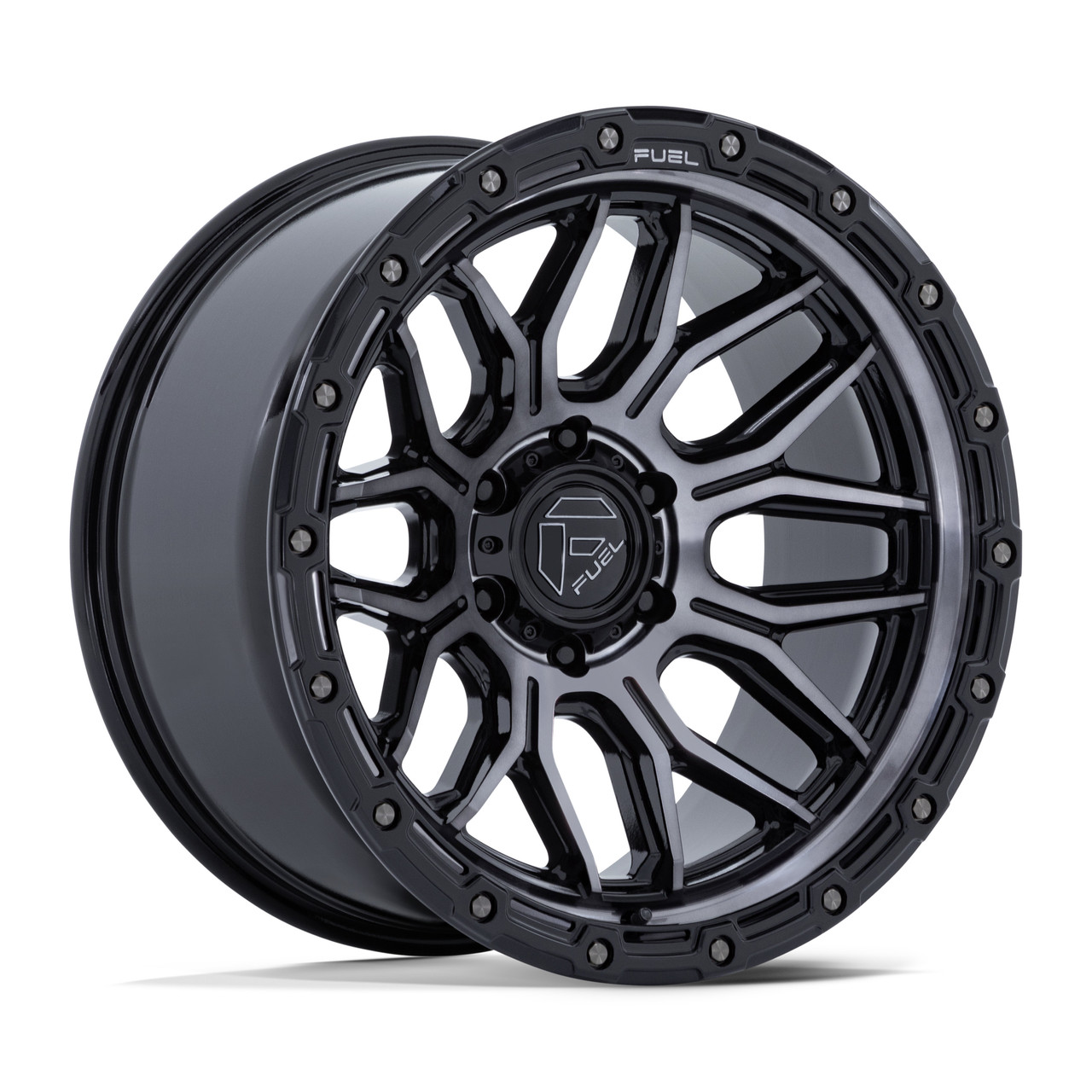 Set 4 20" Fuel FC881 Surge Gloss Black Machined GTCC 20x9 Wheels 8x180 1mm Rims
