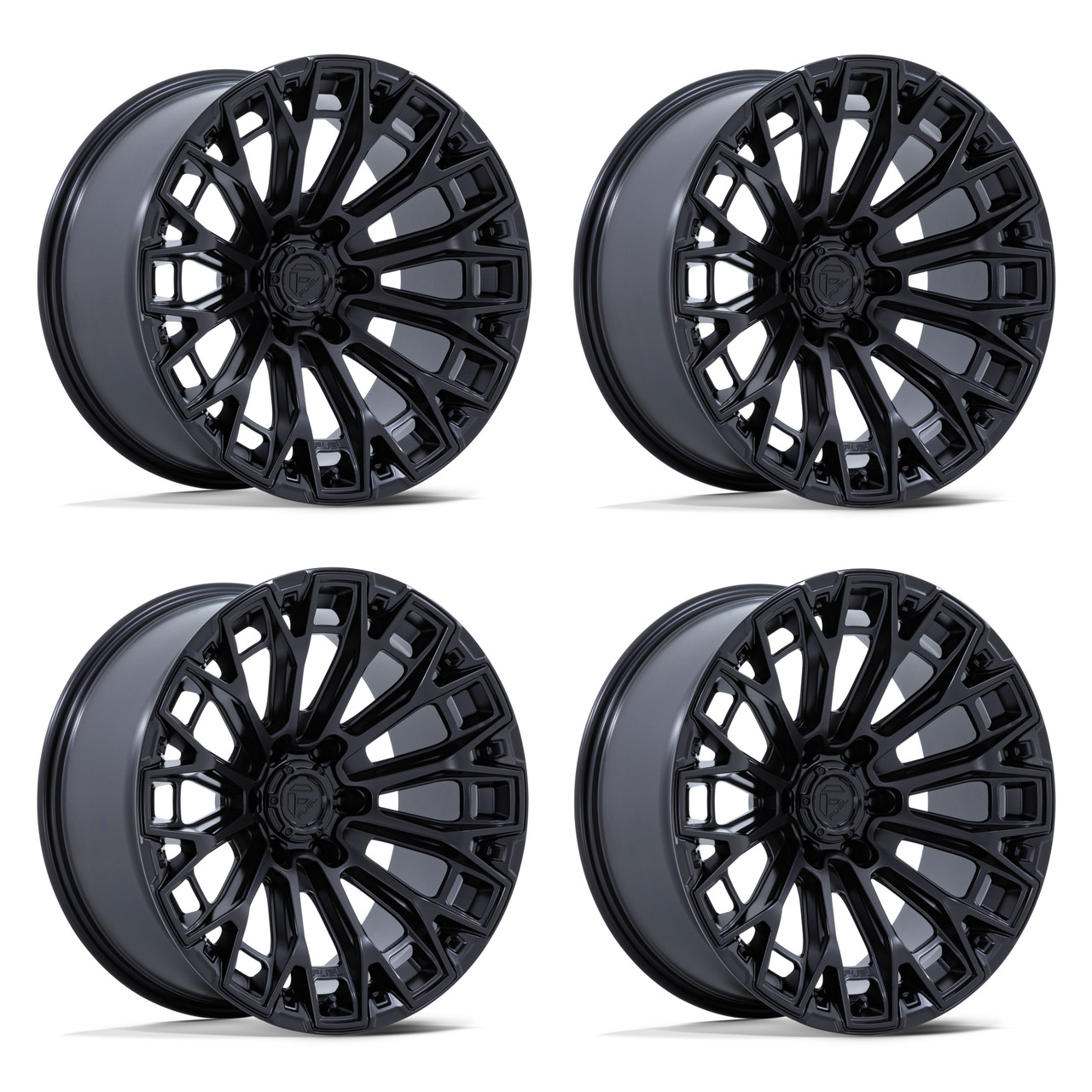 Set 4 17" Fuel FC882 Trax Matte Black 17x9 Wheels 6x135 1mm Offroad Truck Rims