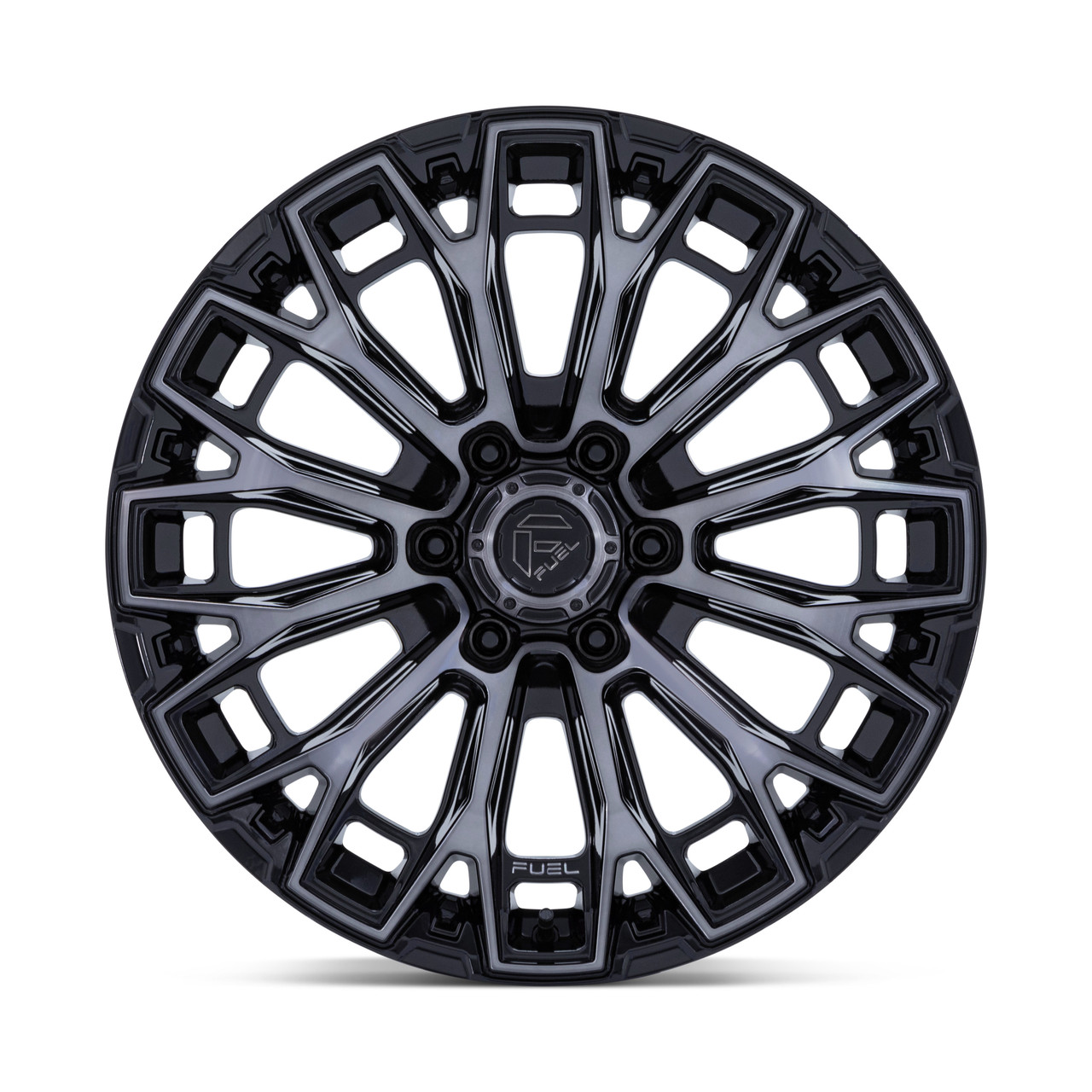 17" Fuel FC882 Trax Gloss Black Machined Face 17x9 Wheel 6x5.5 -12mm Offroad Rim