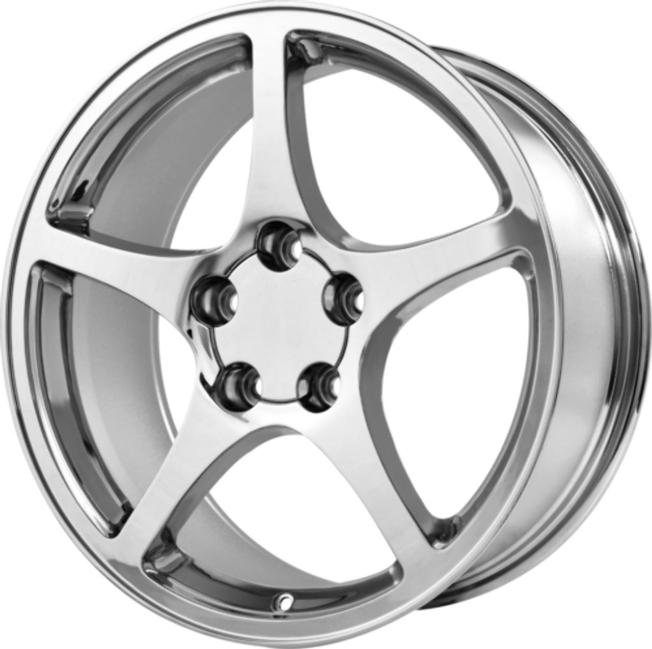 Set 4 17" Performance Replicas PR104 17x8.5 Chrome 5x4.75 Wheels 54mm Rims