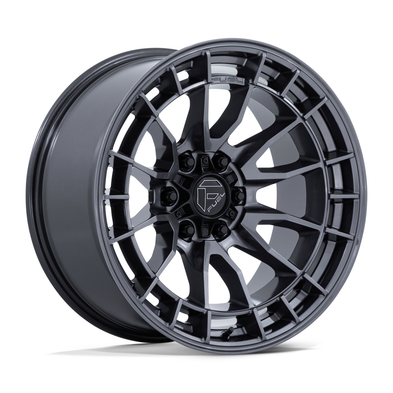 Set 4 20" Fuel FC888 Revolt Gloss Gunmetal 20x9 Wheels 6x135 20mm Offroad Rims