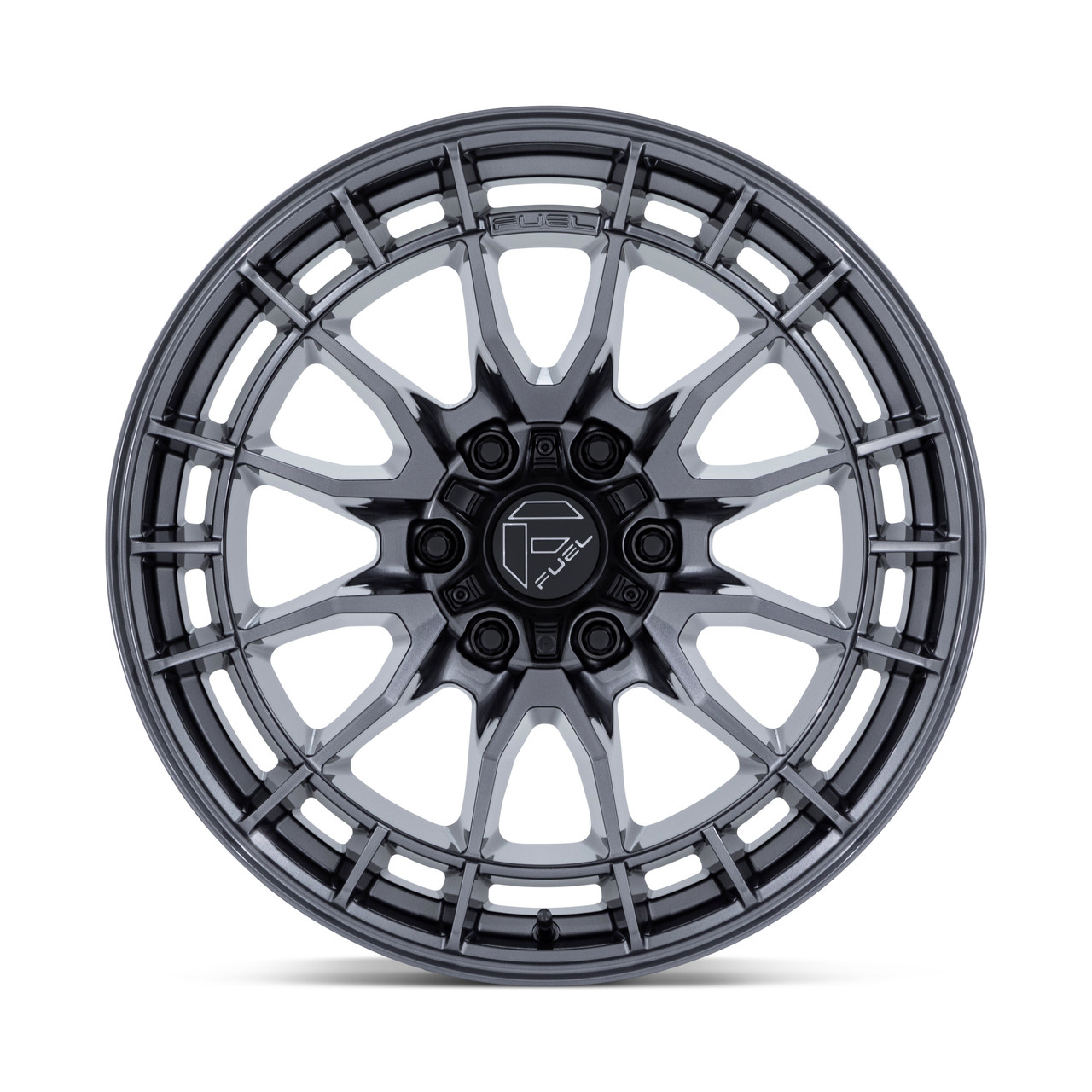 17" Fuel FC888 Revolt Gloss Gunmetal 17x9 Wheel 6x5.5 -12mm Rim FC888AX17906812N