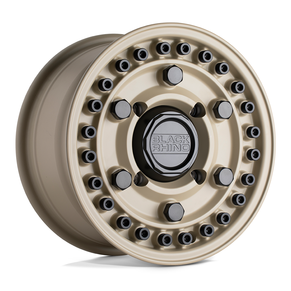 Set 4 Black Rhino Powersports Armory Utv 15x7 4x110 Desert Sand Wheels 15" 51mm