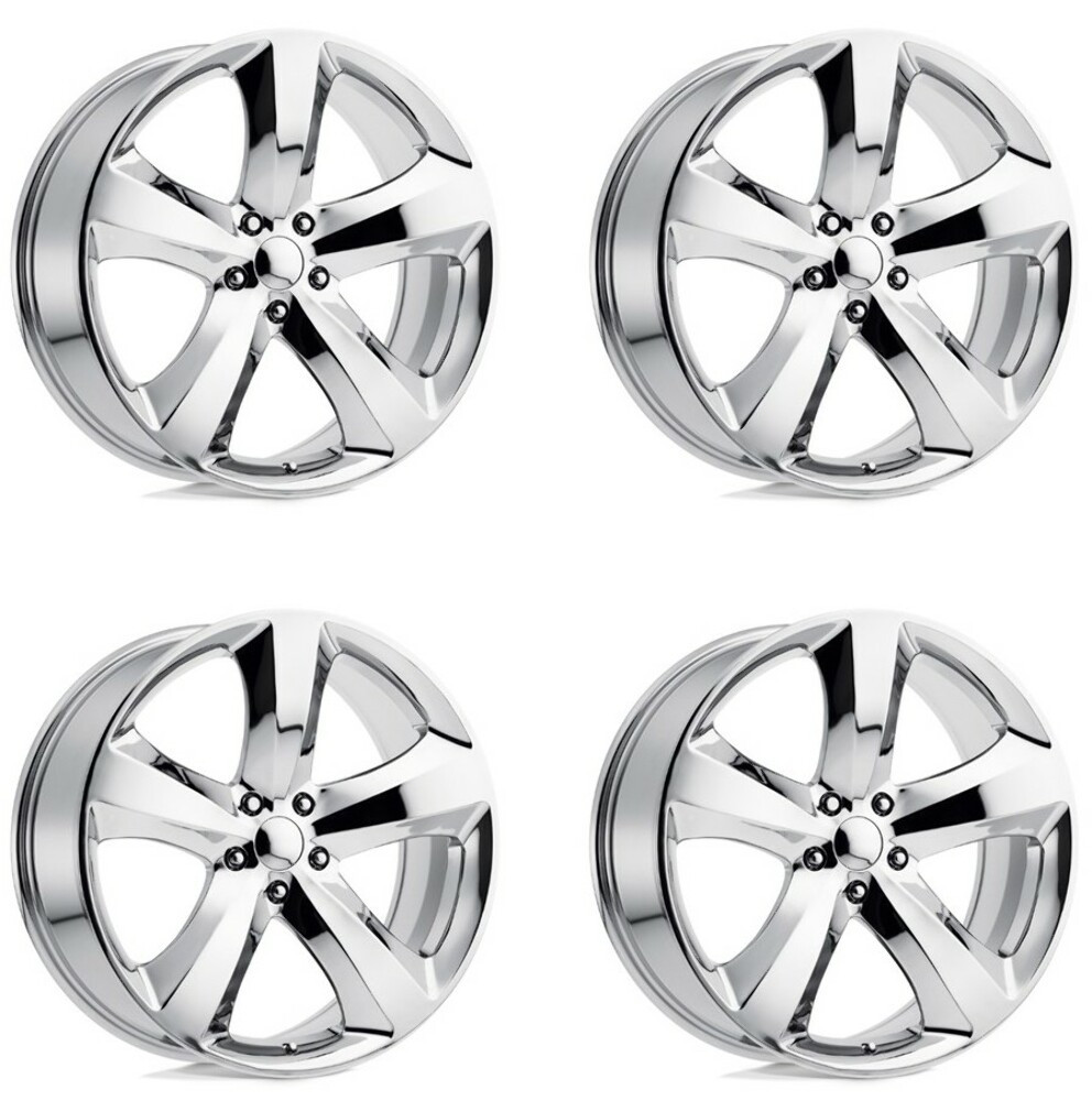 Set 4 Performance Replicas PR170 20x8 5x115 Chrome Wheels 20" 24mm Rims