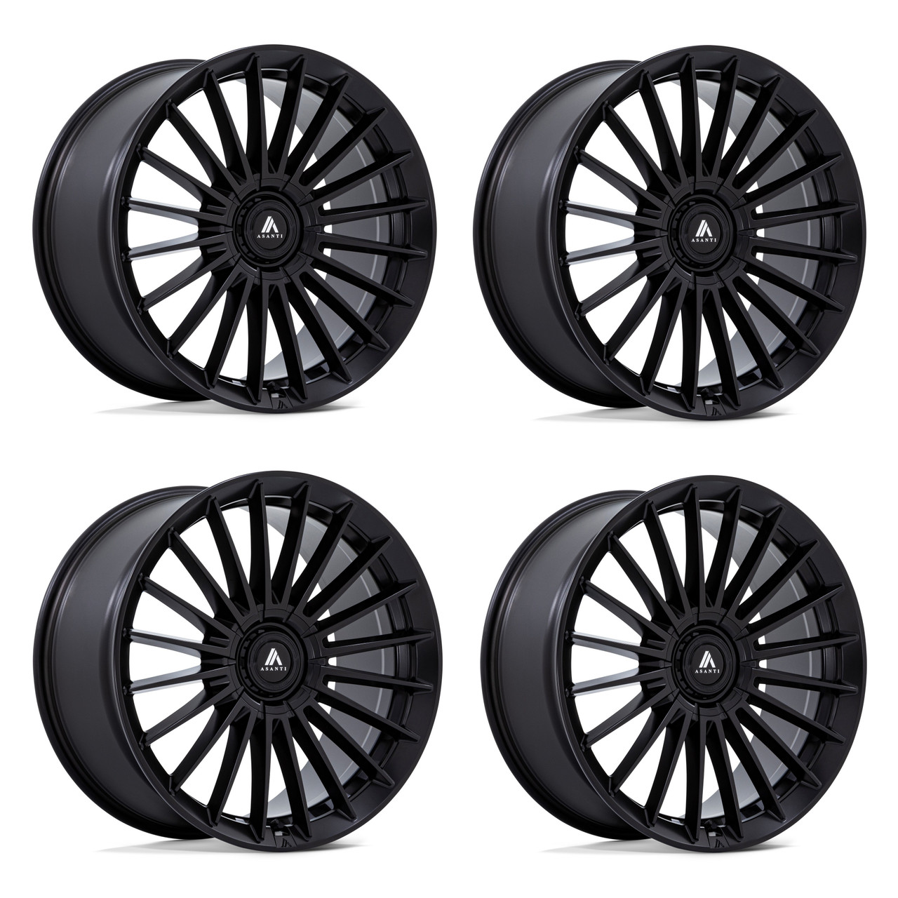 Set 4 26" Asanti Black AB048 Viceroy Matte Black 26x10 6x135 6x5.5 30mm Wheels